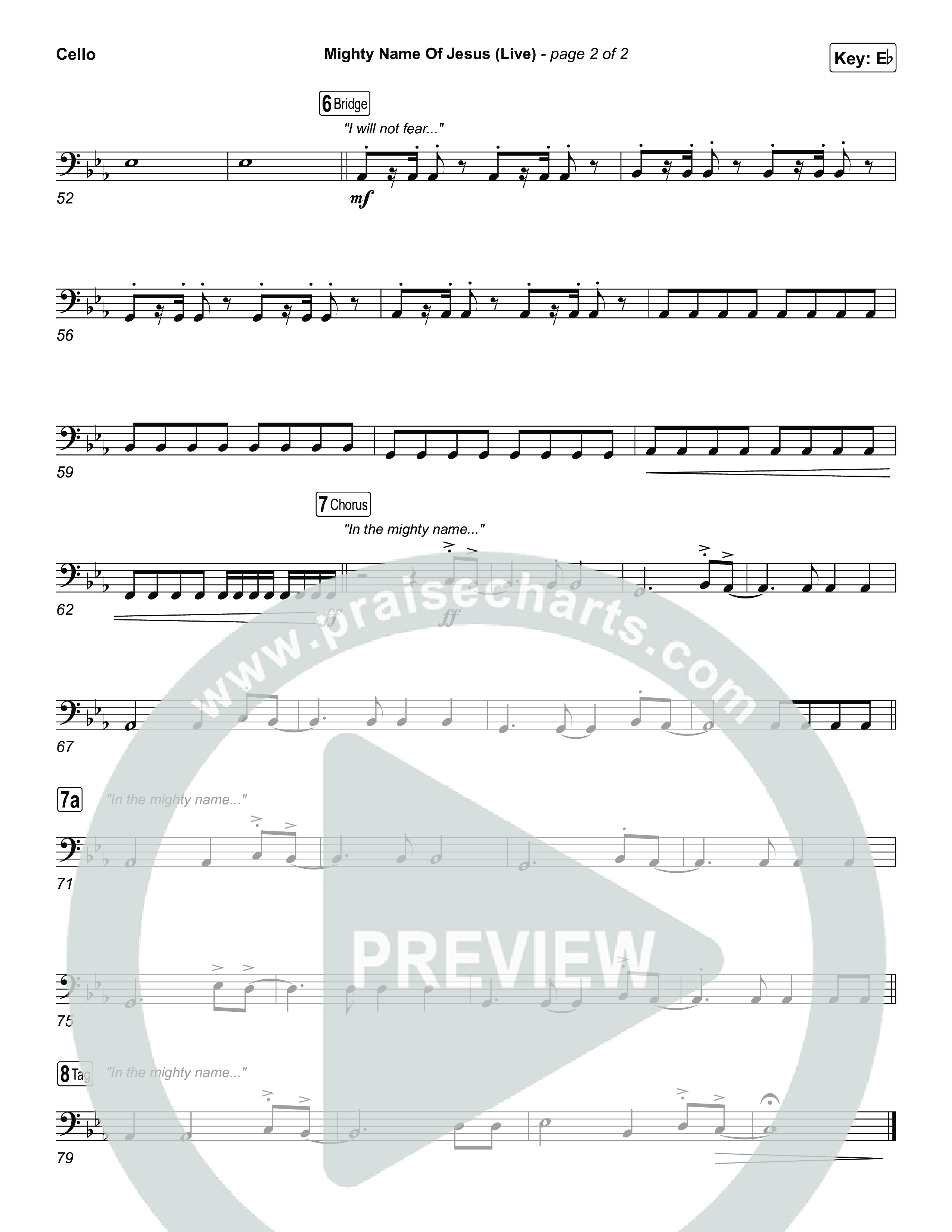 Mighty Name Of Jesus (Live) Cello (Hope Darst)