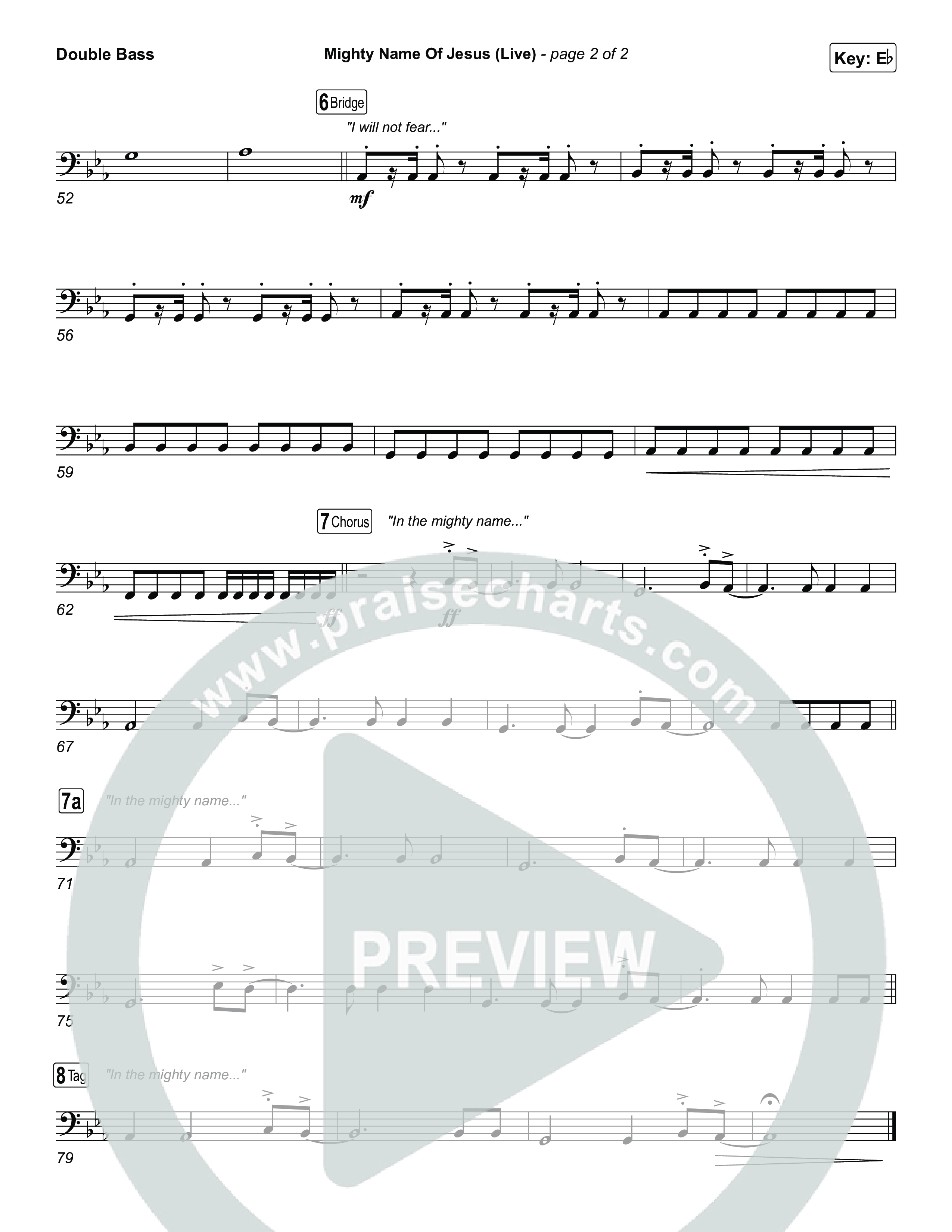 Mighty Name Of Jesus (Live) String Bass (Hope Darst)