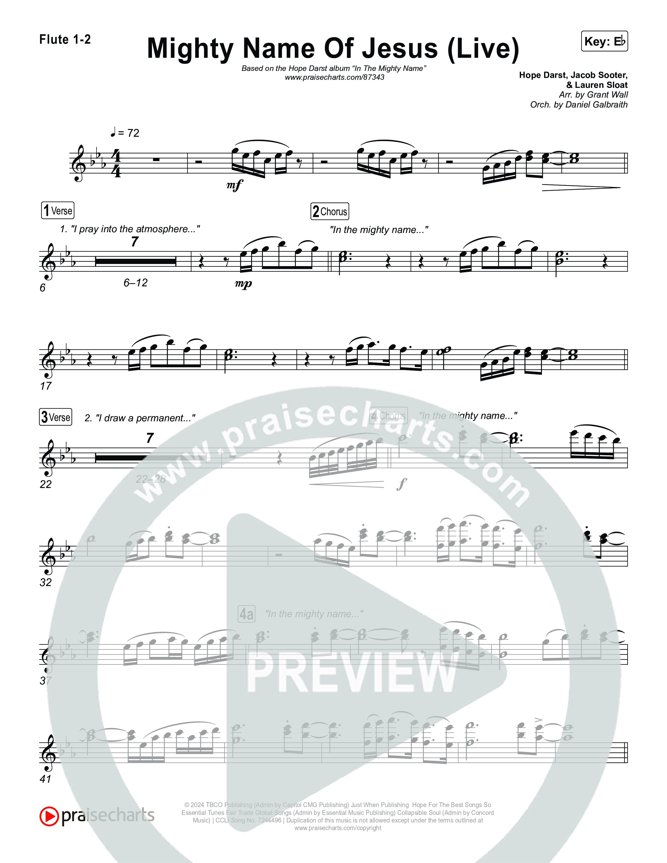 Mighty Name Of Jesus (Live) Wind Pack (Hope Darst)