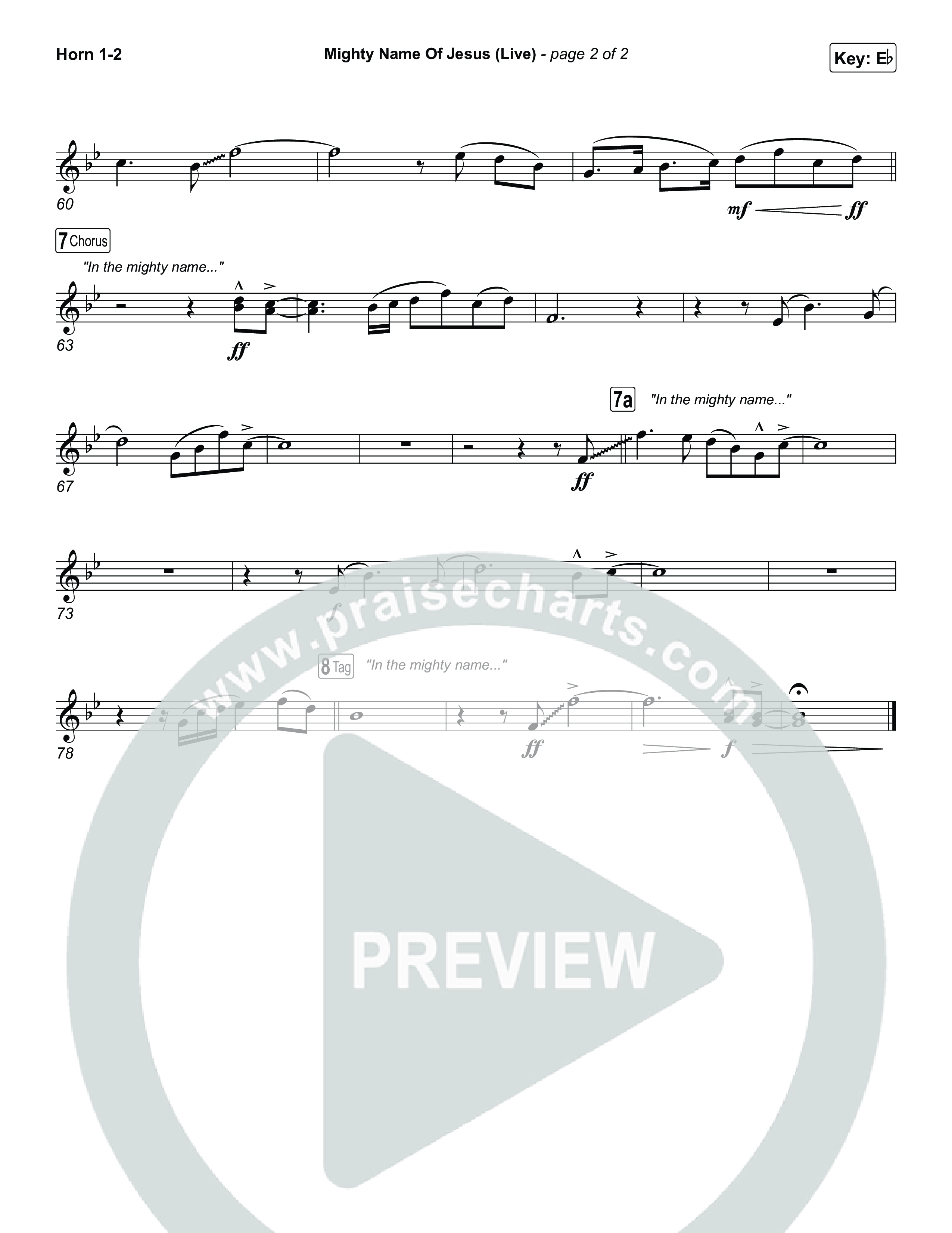 Mighty Name Of Jesus (Live) Brass Pack (Hope Darst)