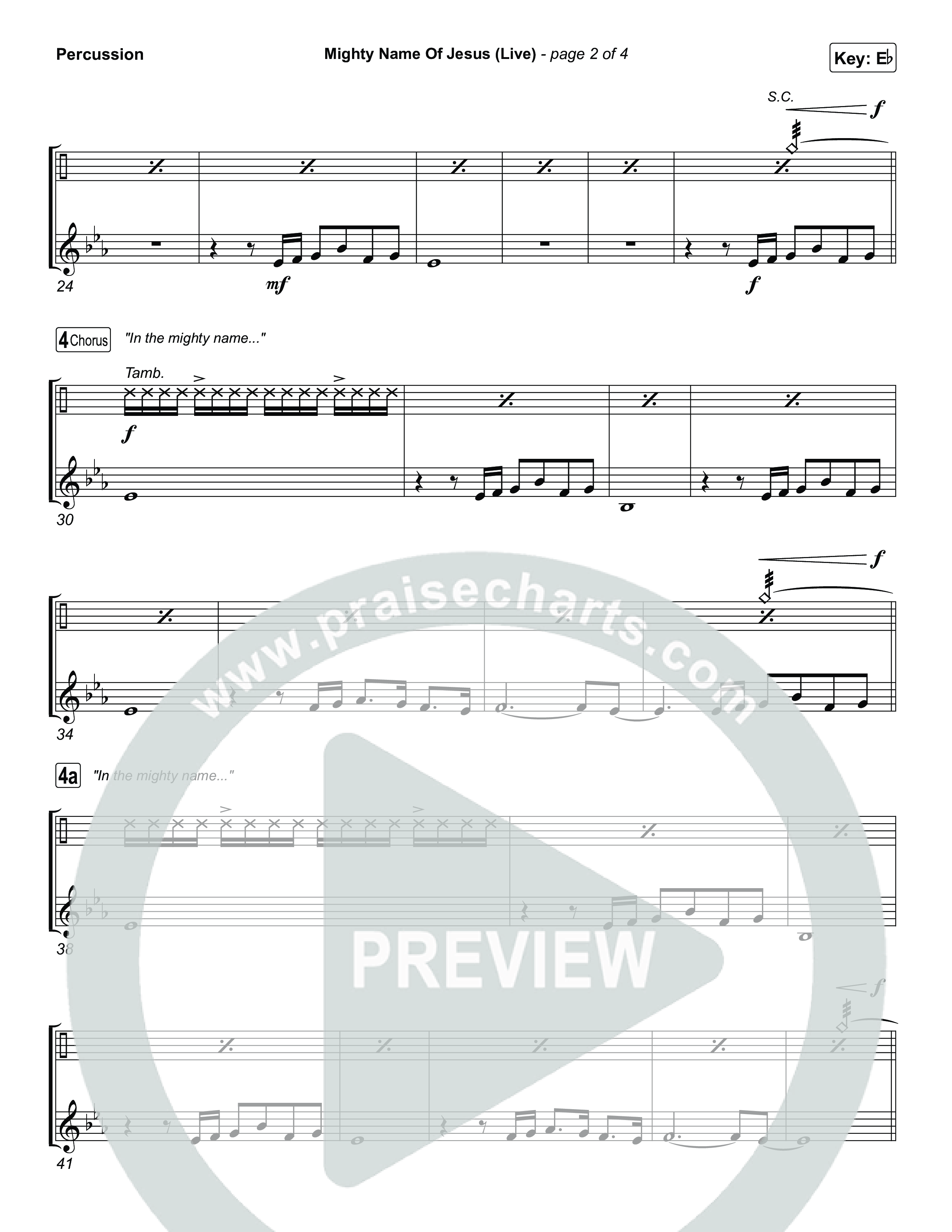 Mighty Name Of Jesus (Live) Percussion (Hope Darst)