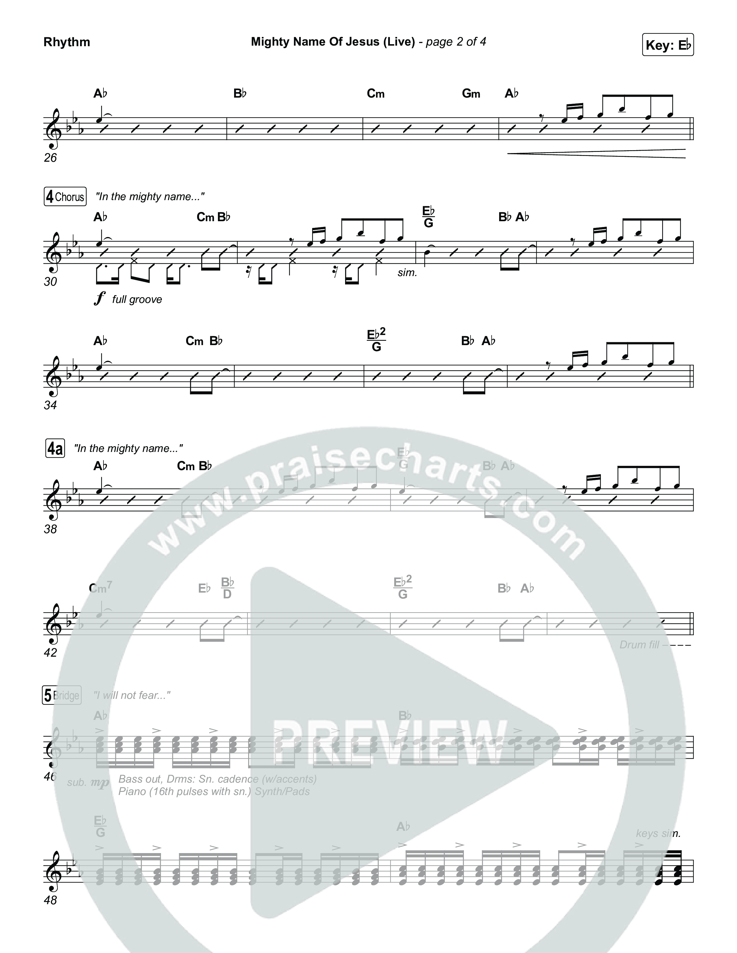 Mighty Name Of Jesus (Live) Rhythm Pack (Hope Darst)