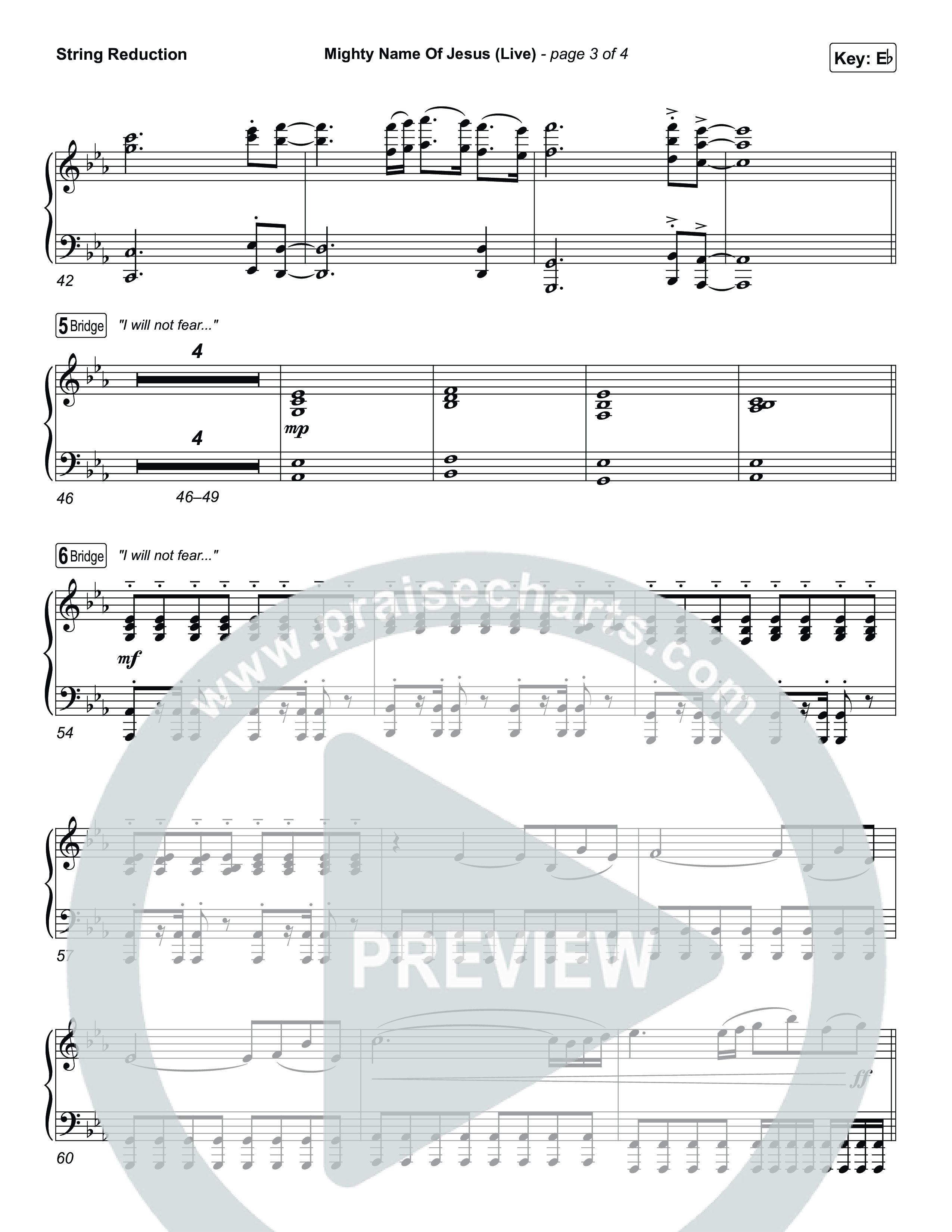 Mighty Name Of Jesus (Live) String Reduction (Hope Darst)