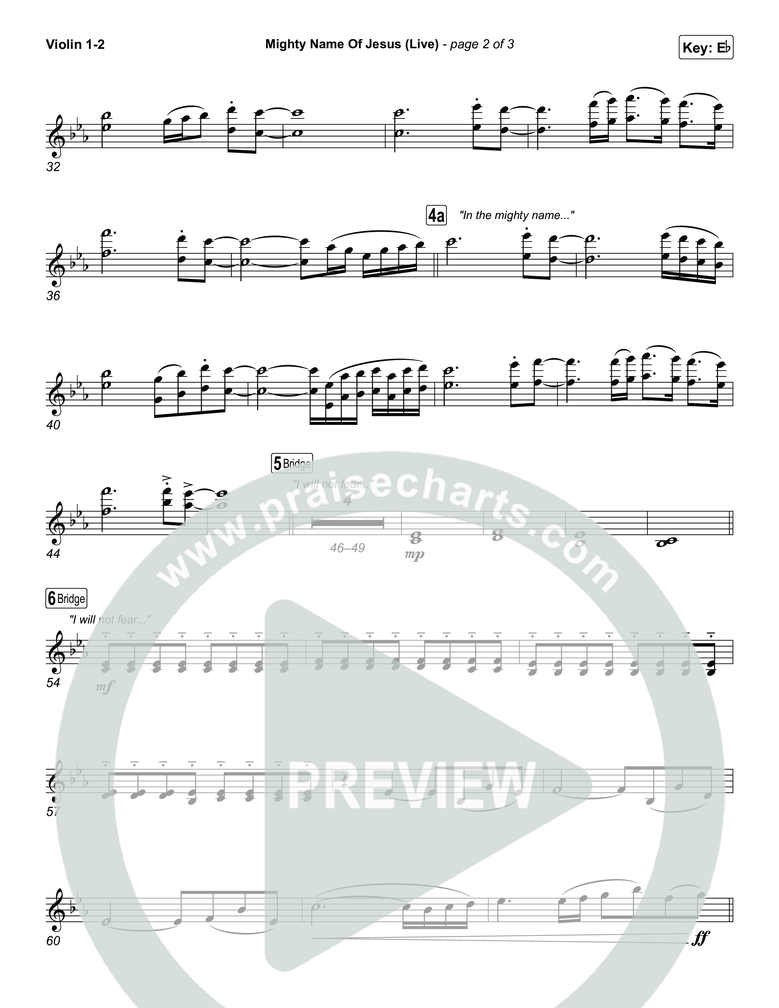 Mighty Name Of Jesus (Live) String Pack (Hope Darst)