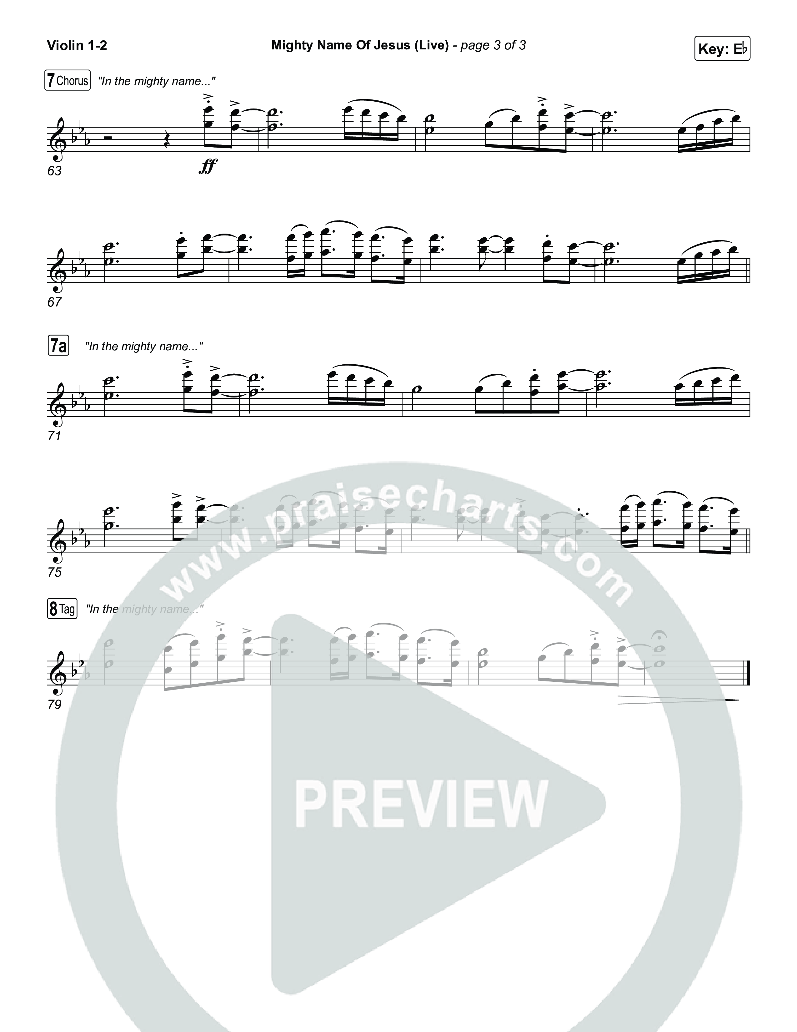 Mighty Name Of Jesus (Live) String Pack (Hope Darst)