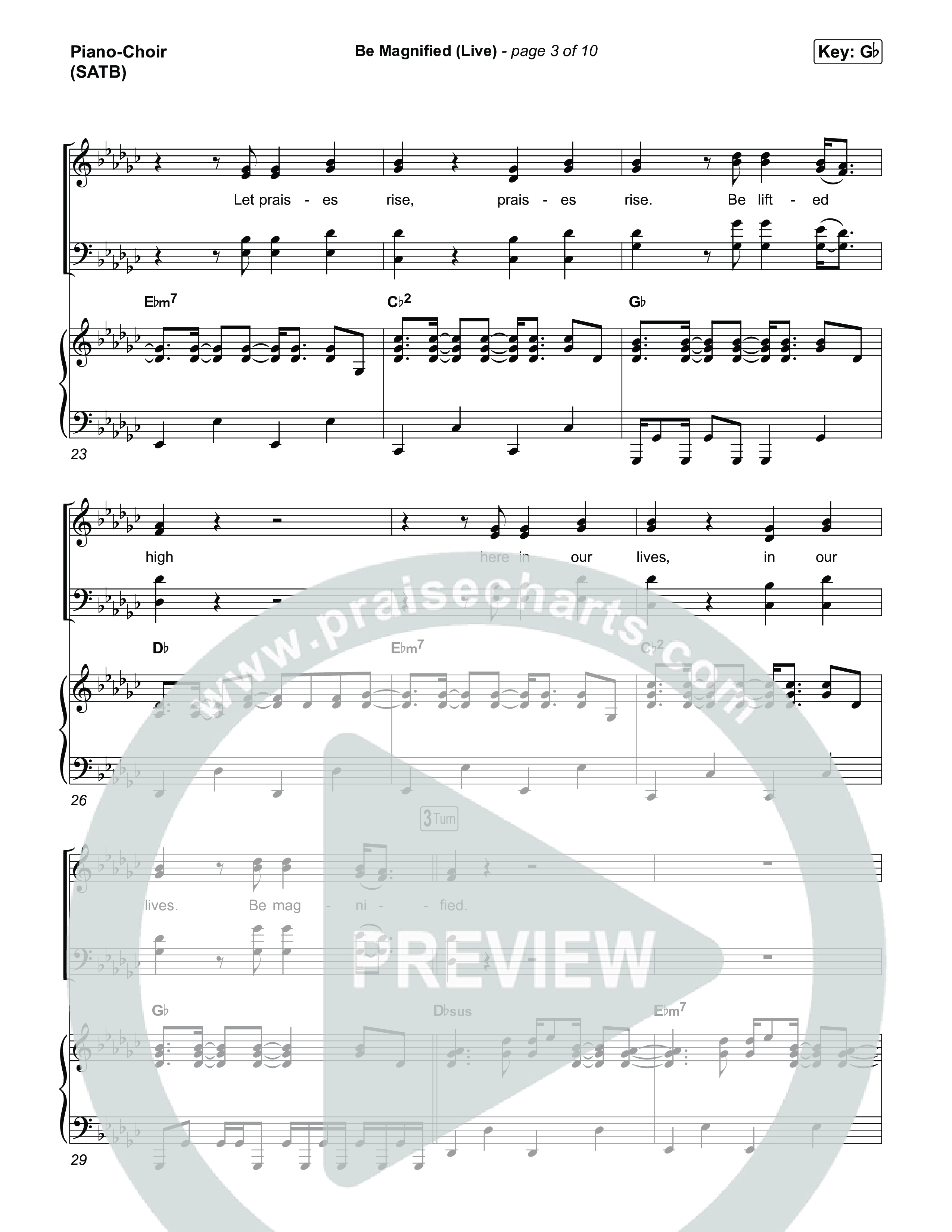 Be Magnified (Live) Piano/Vocal Pack (Gateway Worship / Tracy Pratt)