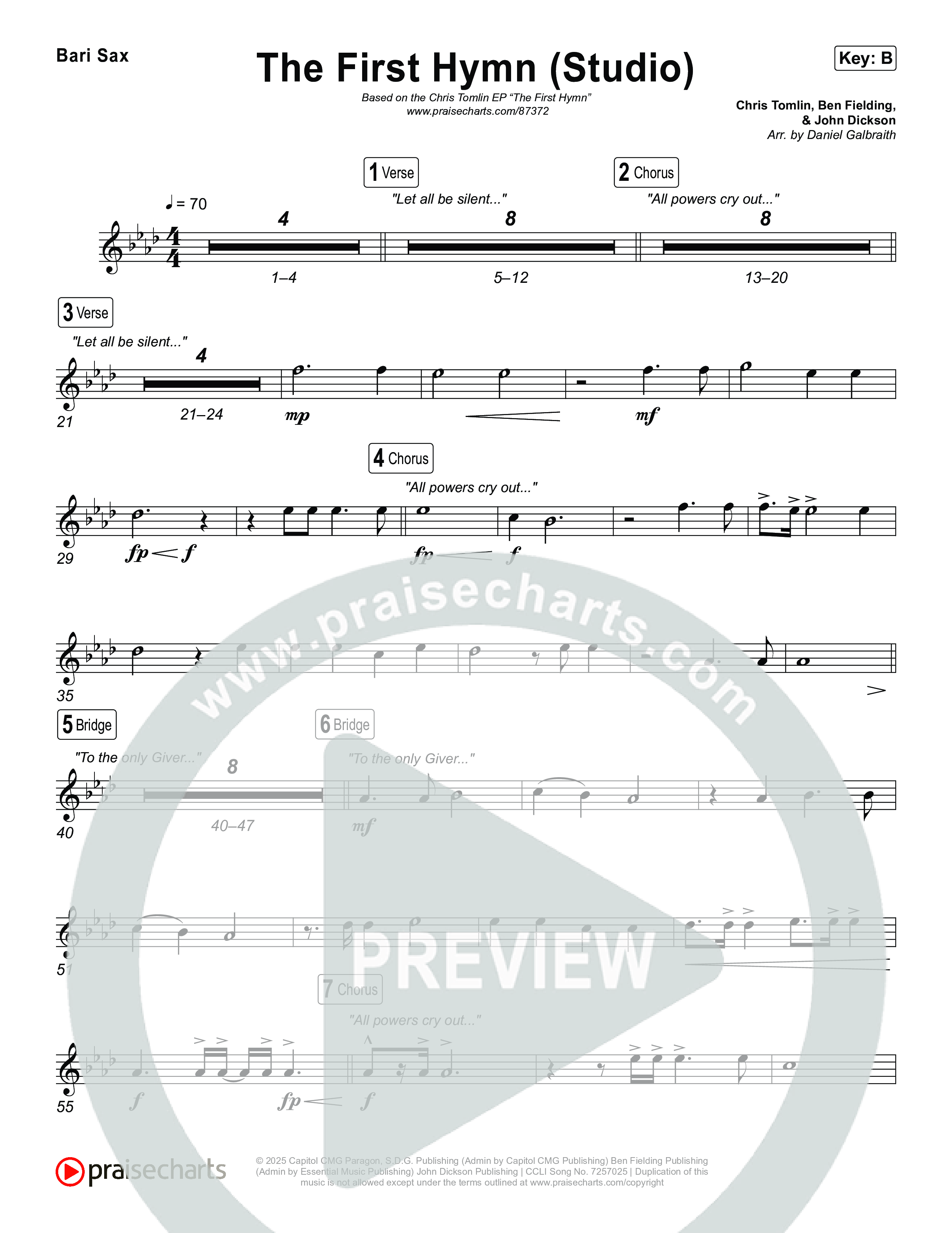 The First Hymn Bari Sax (Chris Tomlin / Ben Fielding)