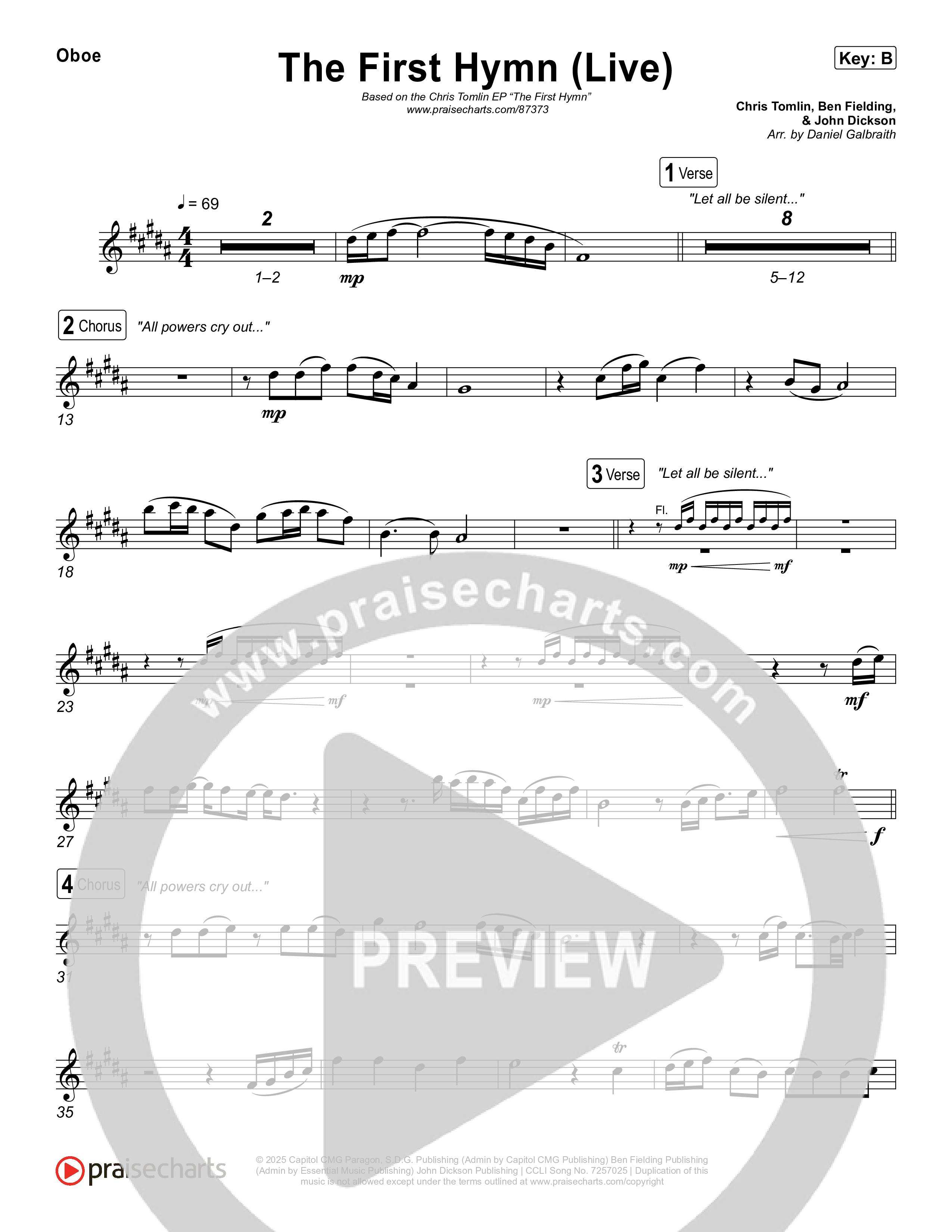 The First Hymn (Live) Wind Pack (Chris Tomlin / Ben Fielding)