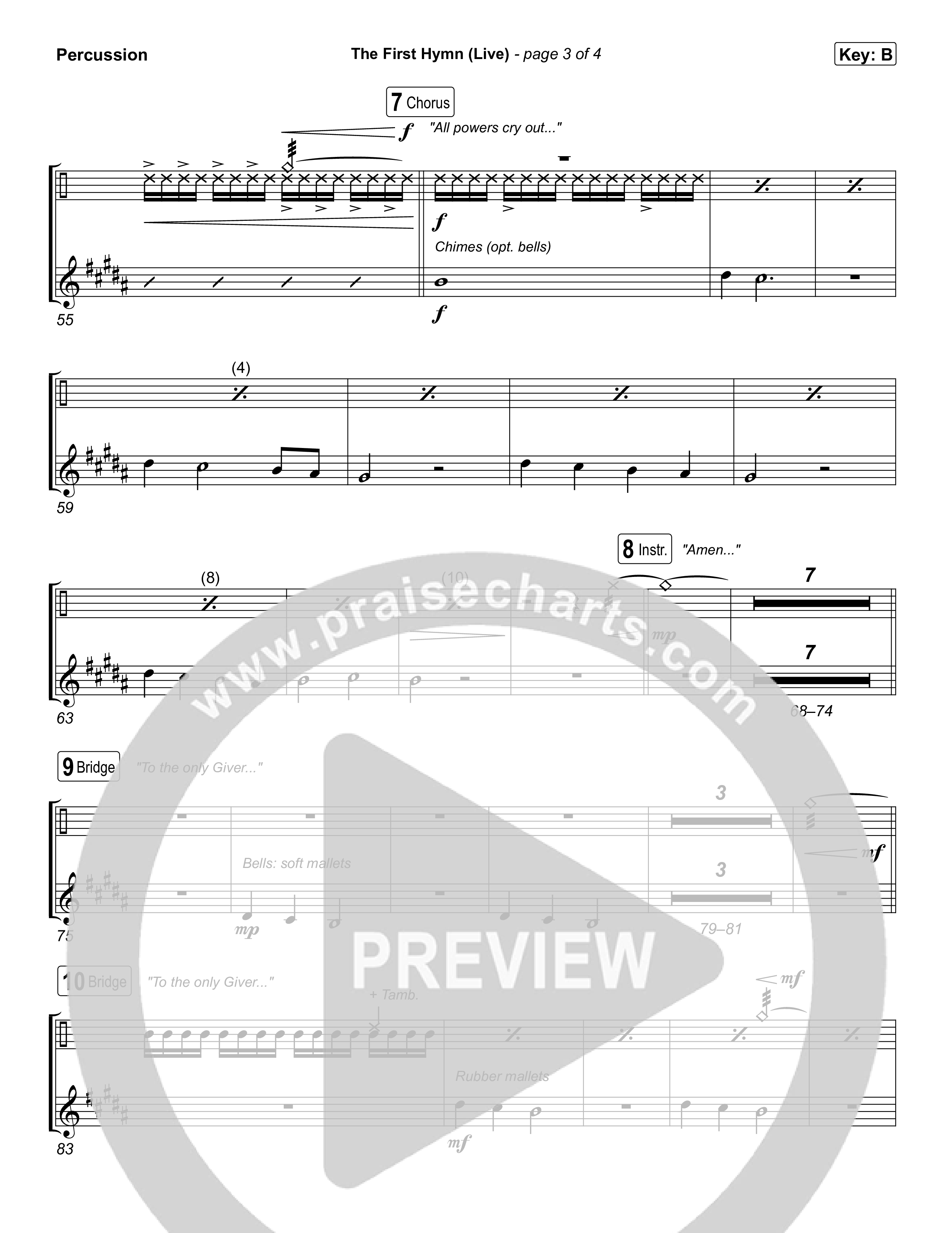 The First Hymn (Live) Percussion (Chris Tomlin / Ben Fielding)