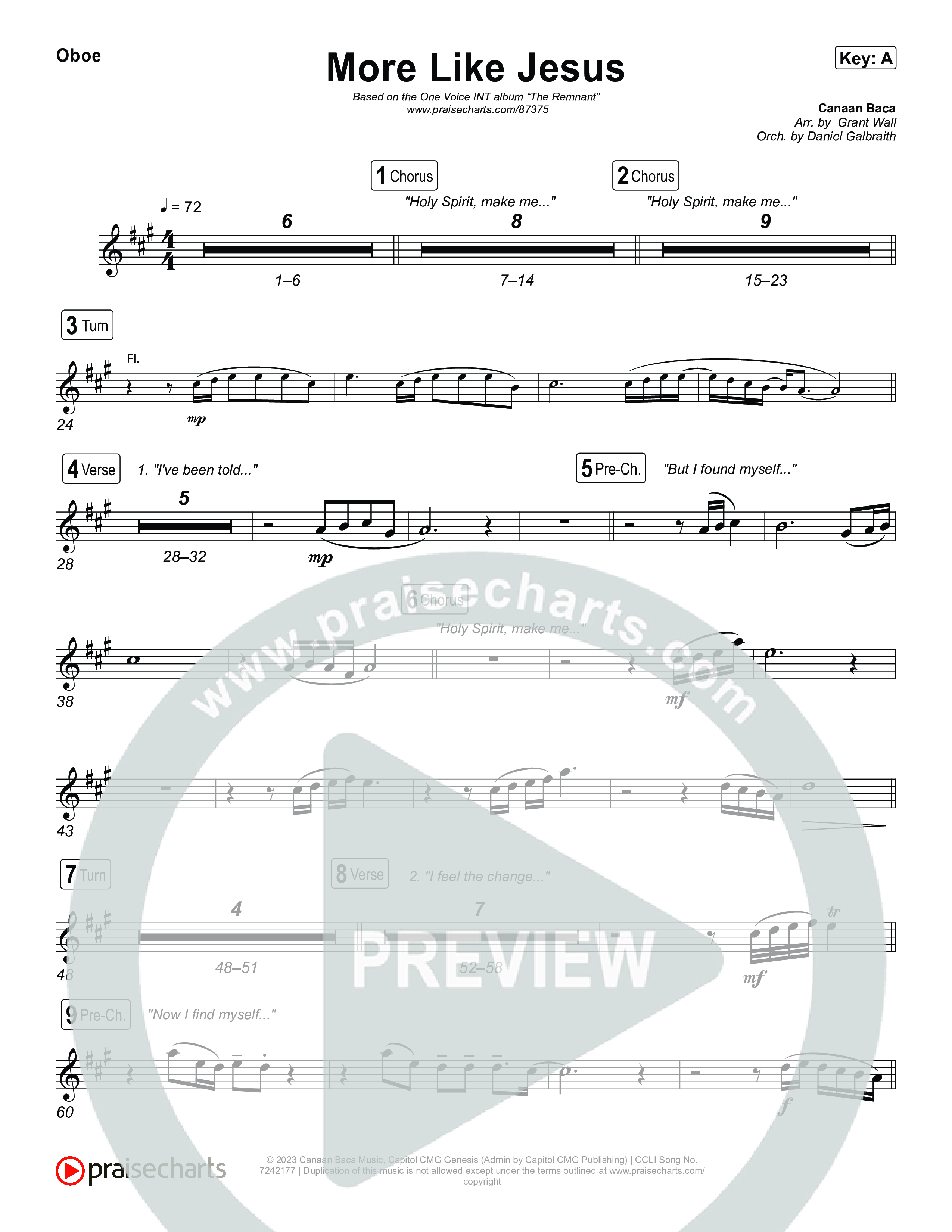 More Like Jesus Oboe (One Voice INT)