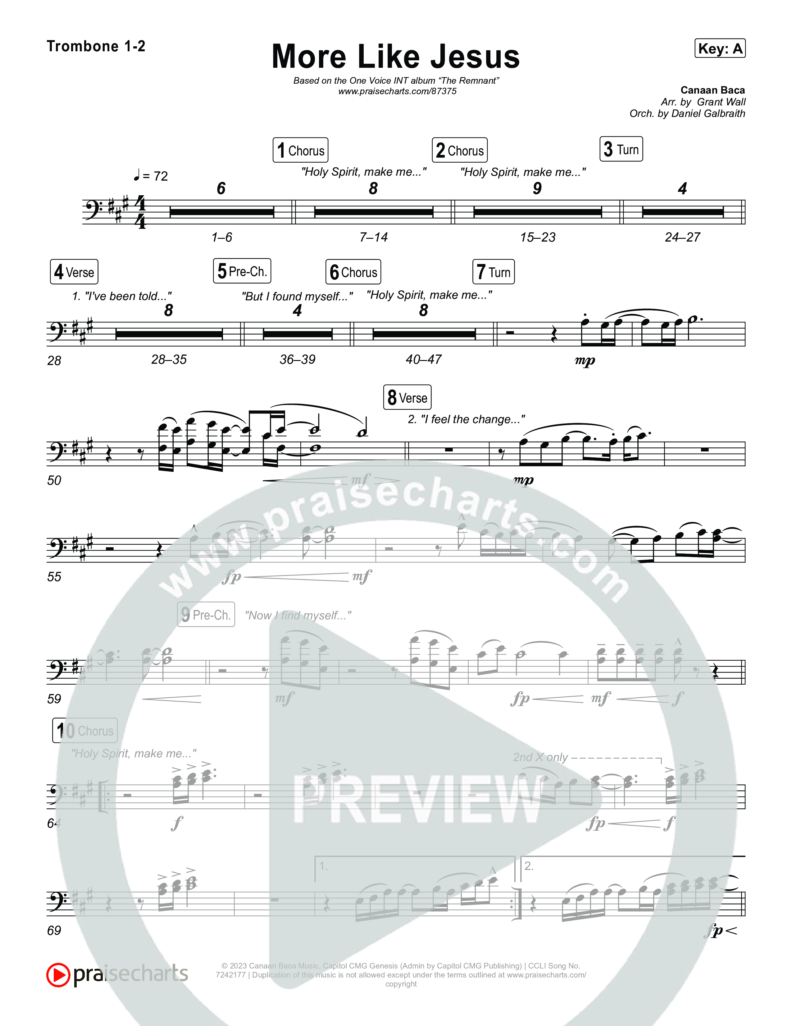 More Like Jesus Trombone 1,2 (One Voice INT)