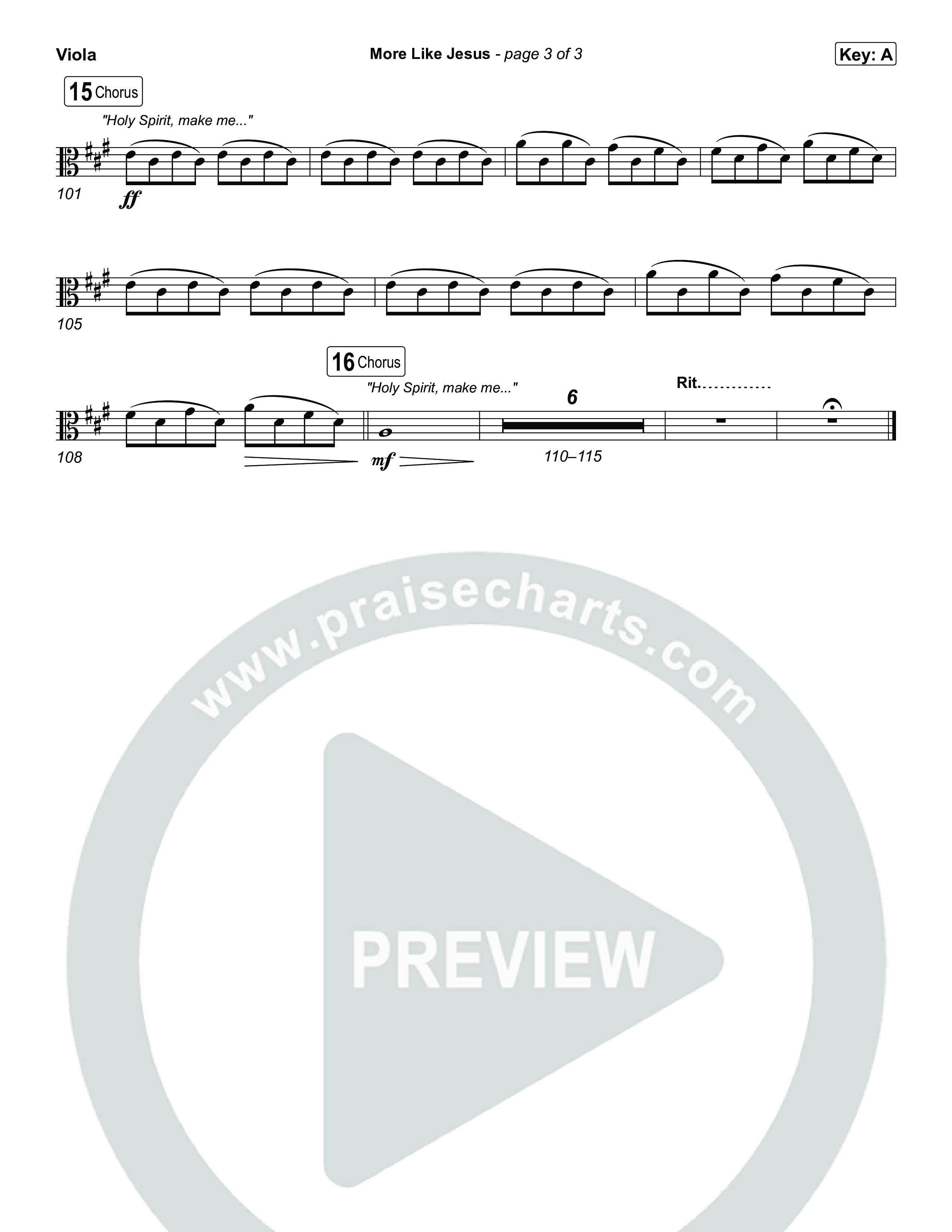 More Like Jesus Viola (One Voice INT)