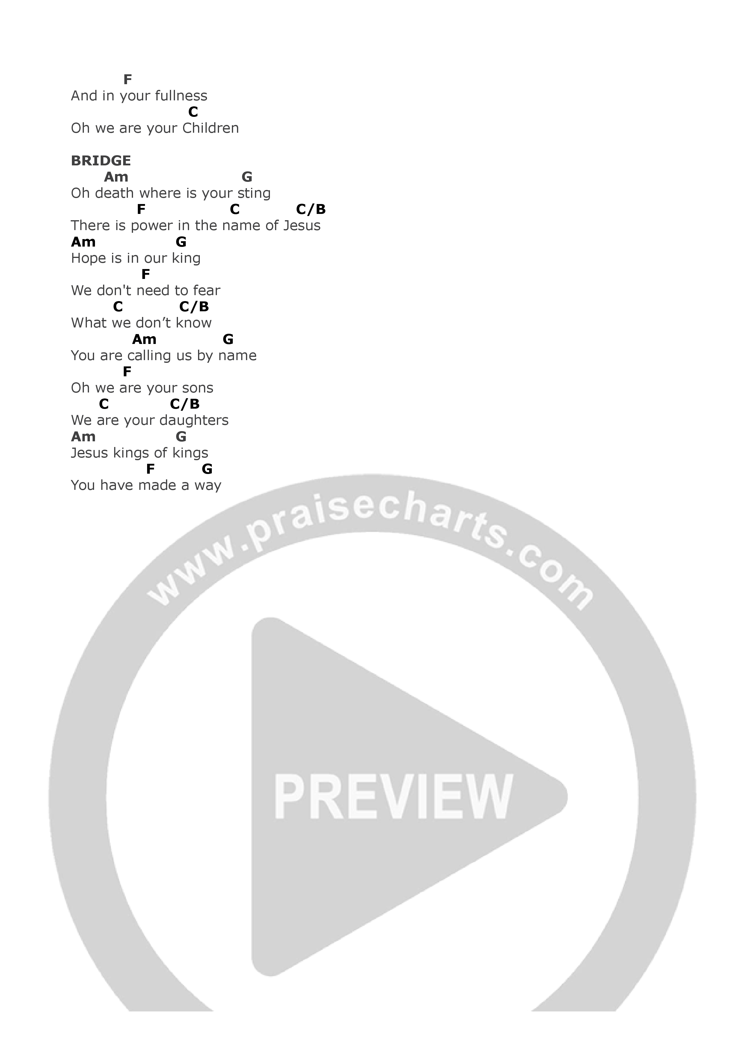 Remember Calvary Chord Chart (Linc Worship)