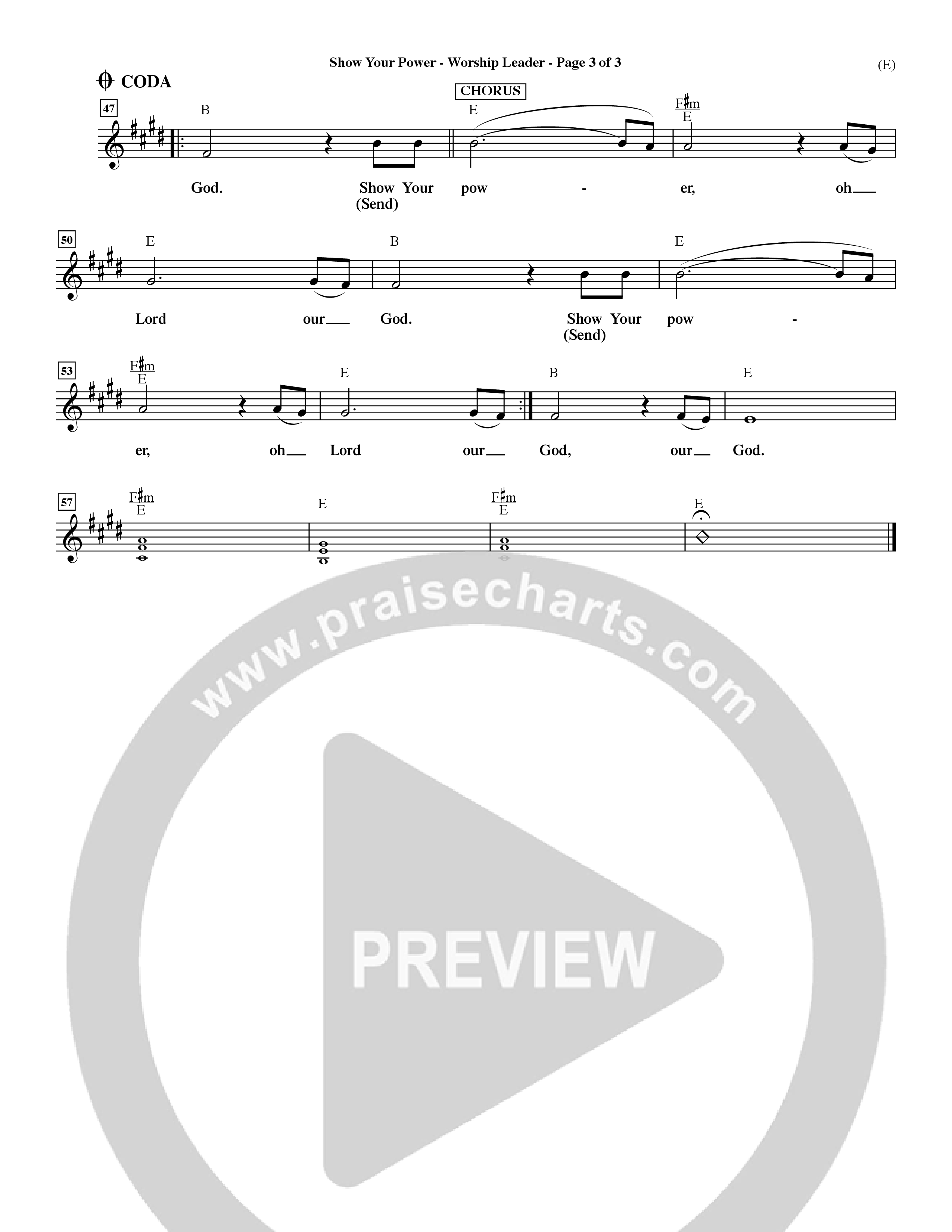 Show Your Power (Choral Anthem SATB) Rhythm Pack (Word Music Choral / Orch. Dave Williamson)