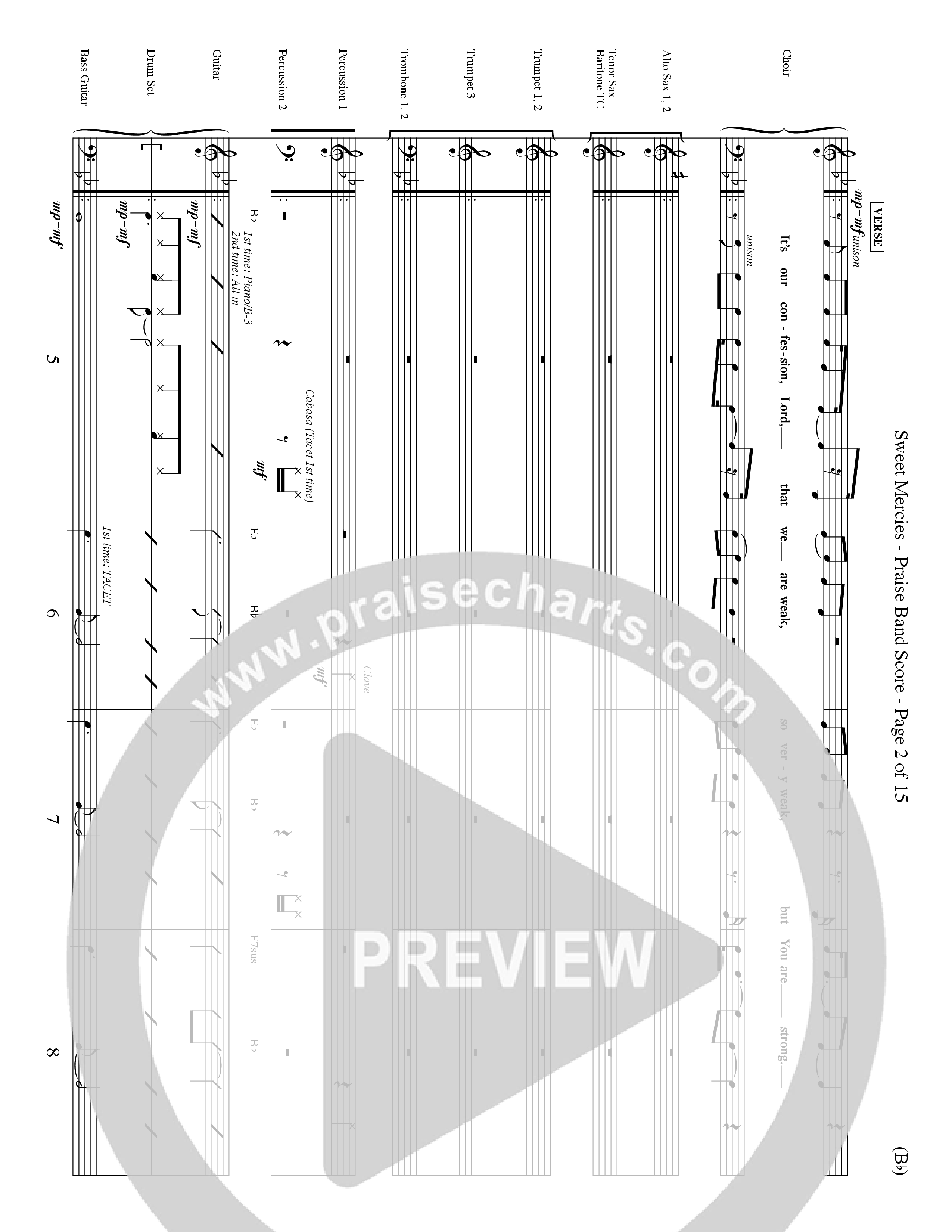 Sweet Mercies (Choral Anthem SATB) Conductor's Score (Word Music Choral / Orch. Dave Williamson)