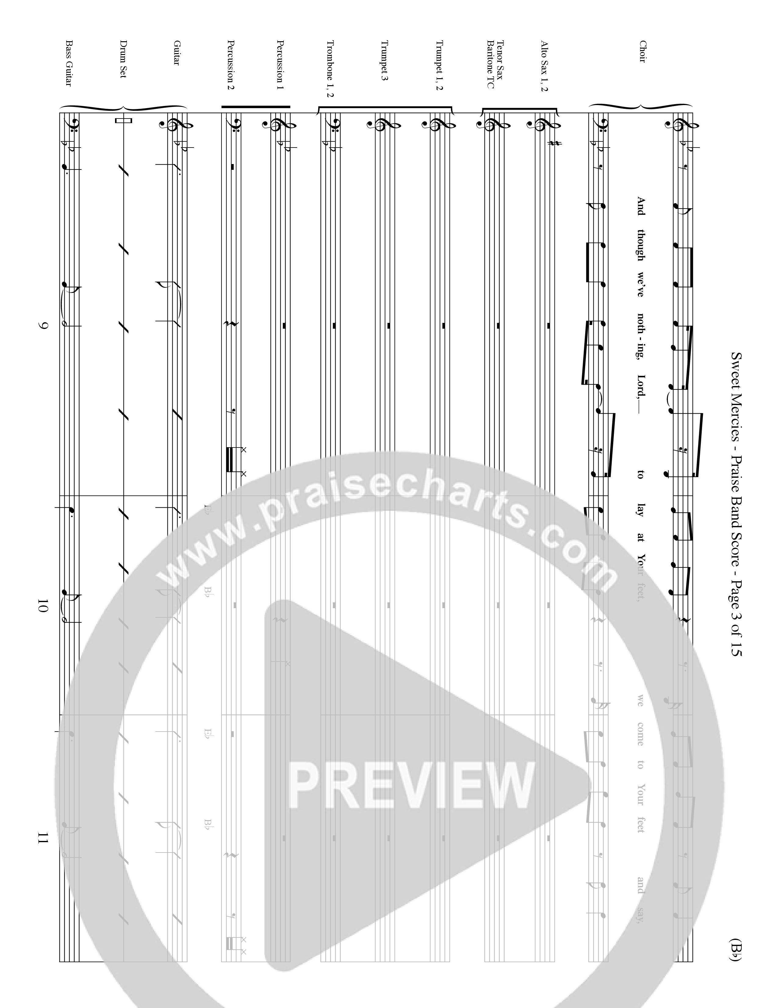 Sweet Mercies (Choral Anthem SATB) Conductor's Score (Word Music Choral / Orch. Dave Williamson)