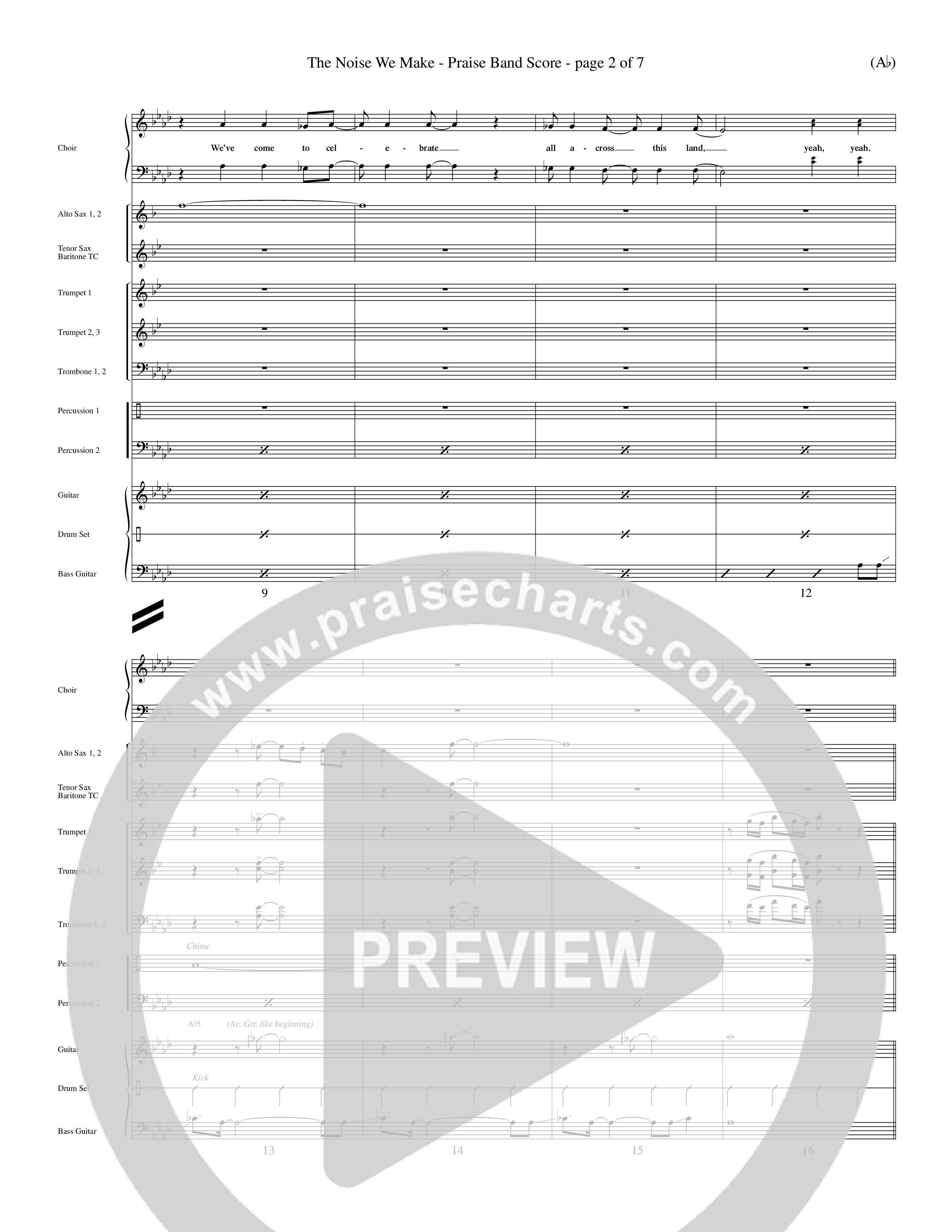 The Noise We Make (Choral Anthem SATB) Conductor's Score (Word Music Choral / Orch. Dave Williamson)