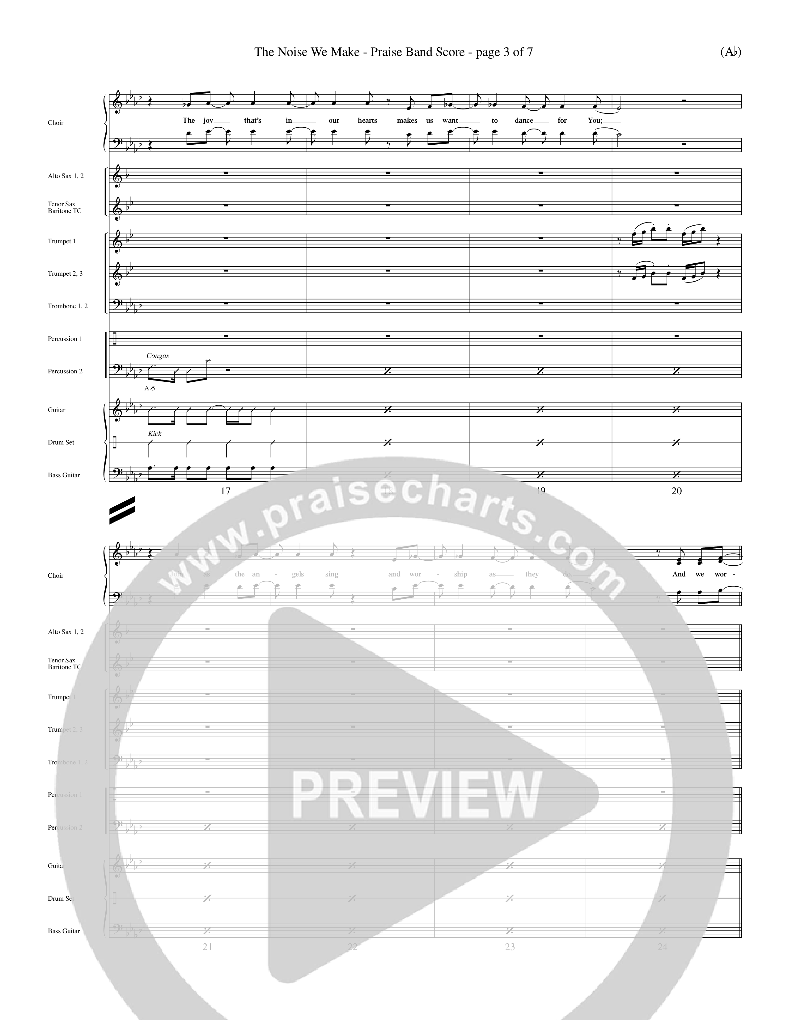 The Noise We Make (Choral Anthem SATB) Conductor's Score (Word Music Choral / Orch. Dave Williamson)