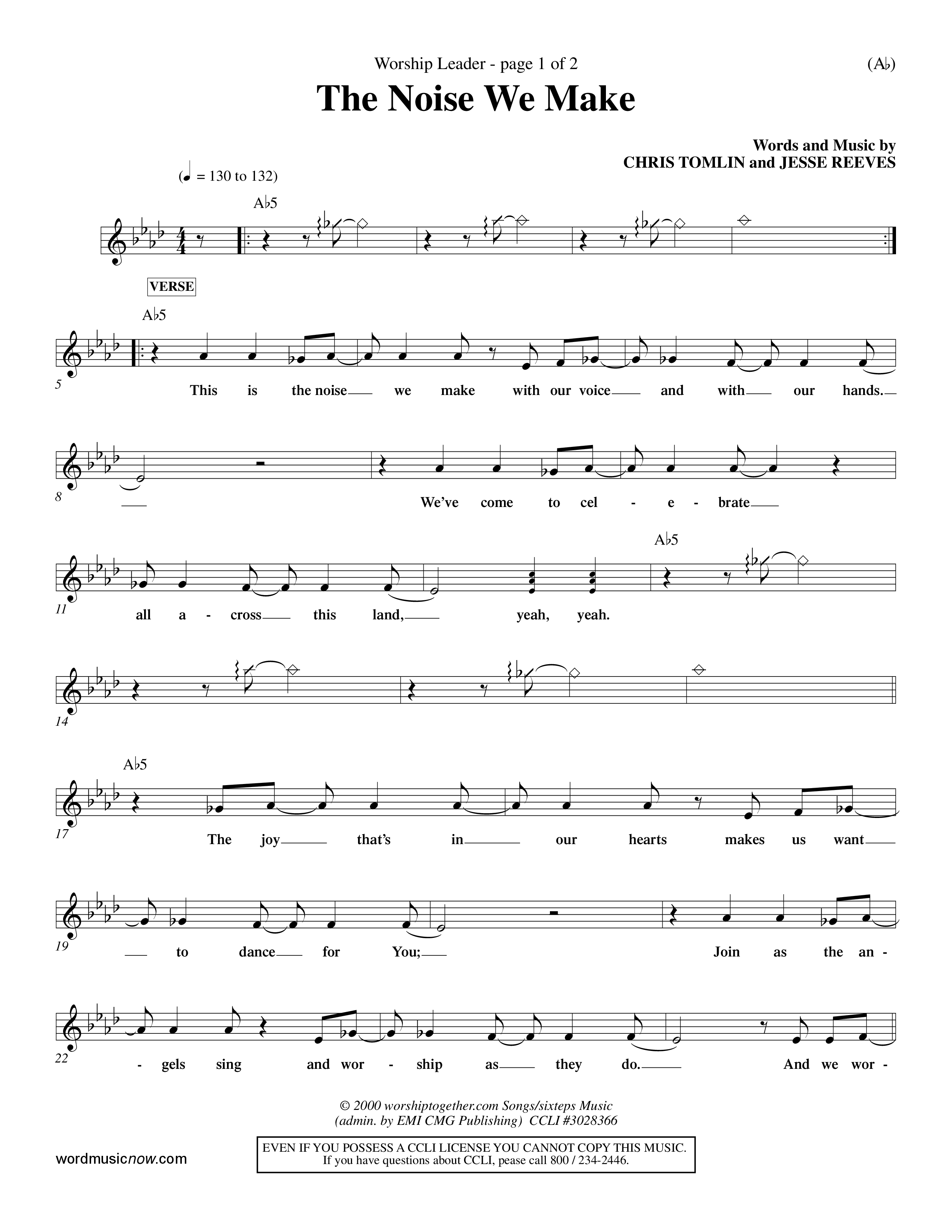 The Noise We Make (Choral Anthem SATB) Rhythm Pack (Word Music Choral / Orch. Dave Williamson)