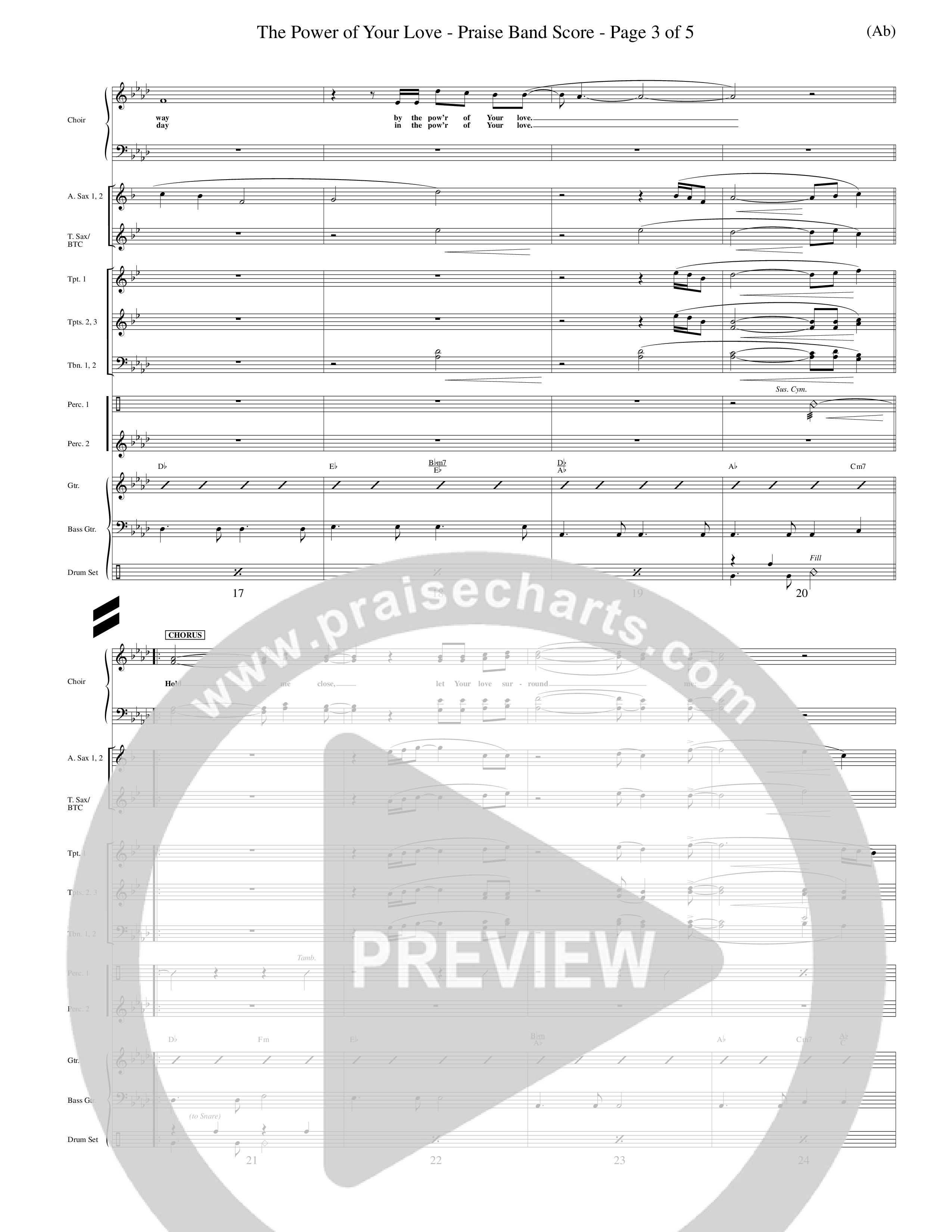 The Power Of Your Love (Choral Anthem SATB) Conductor's Score (Word Music Choral / Orch. Richard Kingsmore)