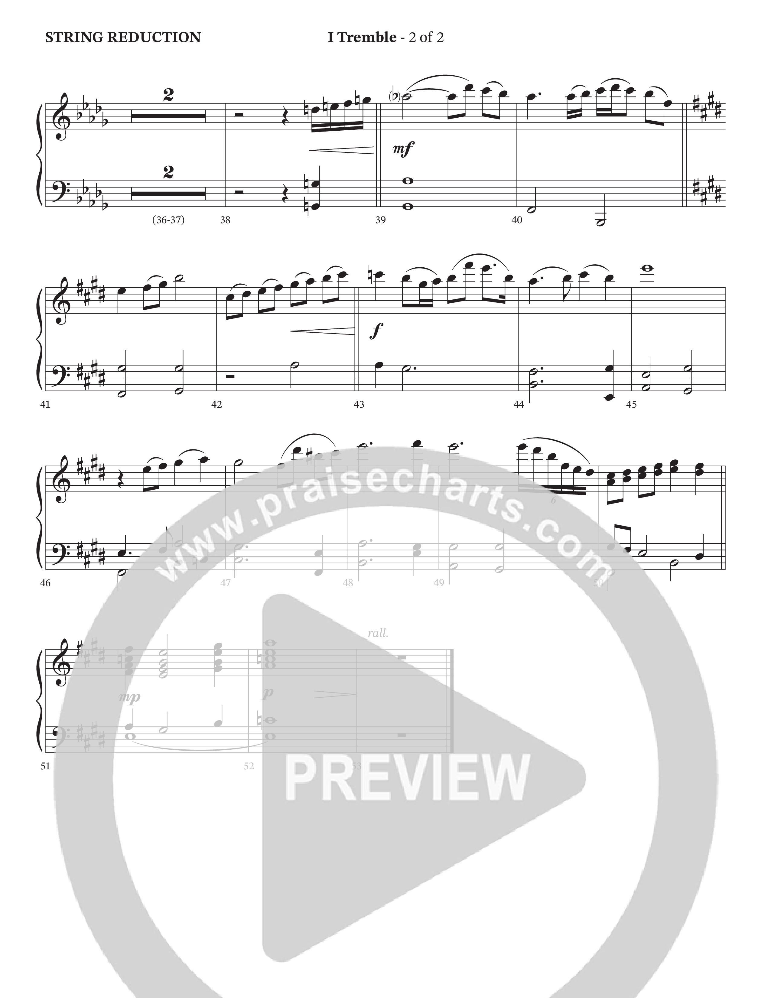 I Tremble (Choral Anthem SATB) String Reduction (Peach Goldman / Arr. Wayne Haun / Orch. Cliff Duren)