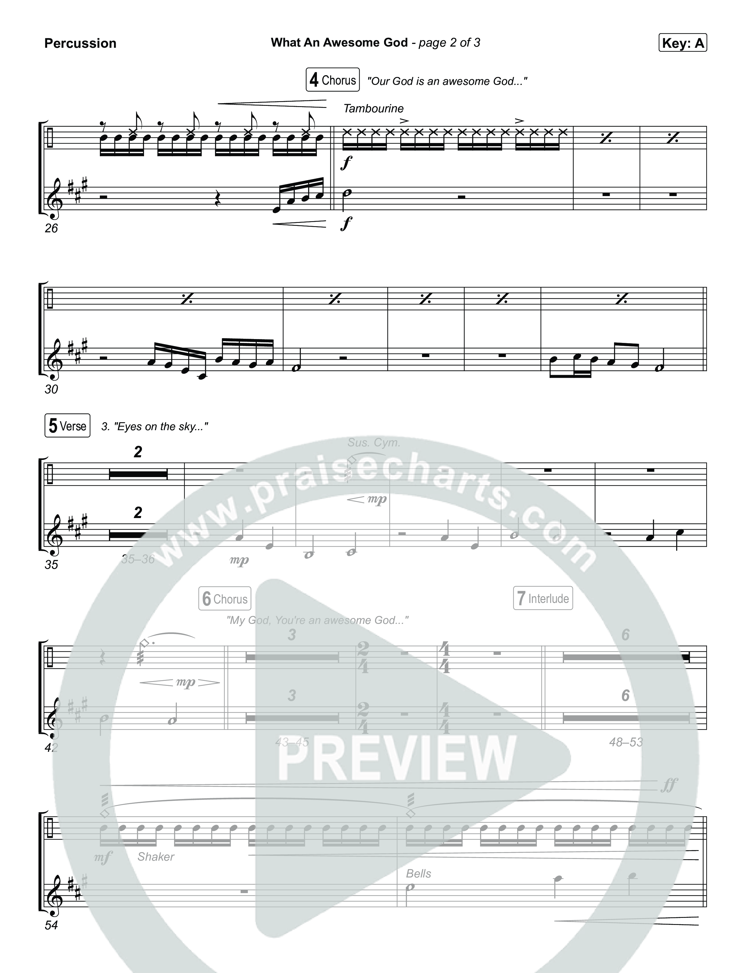 What An Awesome God Percussion (Phil Wickham)