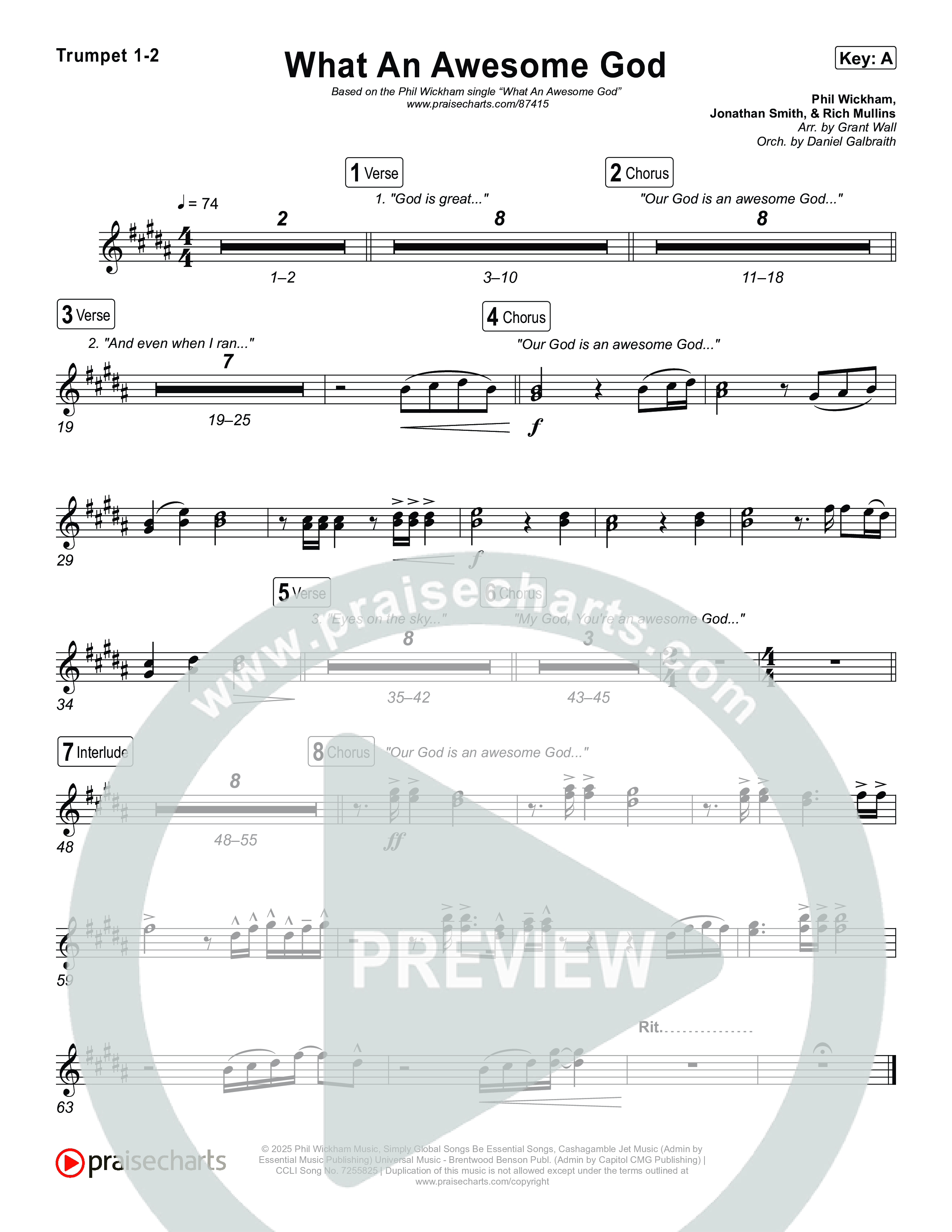 What An Awesome God Brass Pack (Phil Wickham)