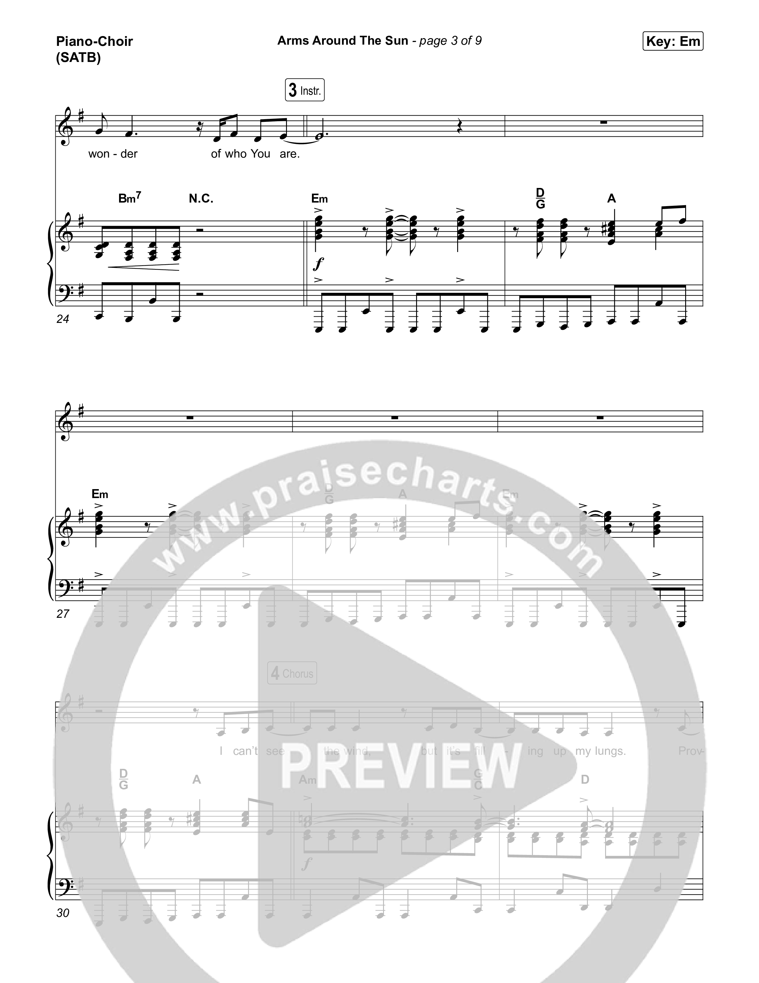 Arms Around The Sun Piano/Vocal Pack (Michael W. Smith)