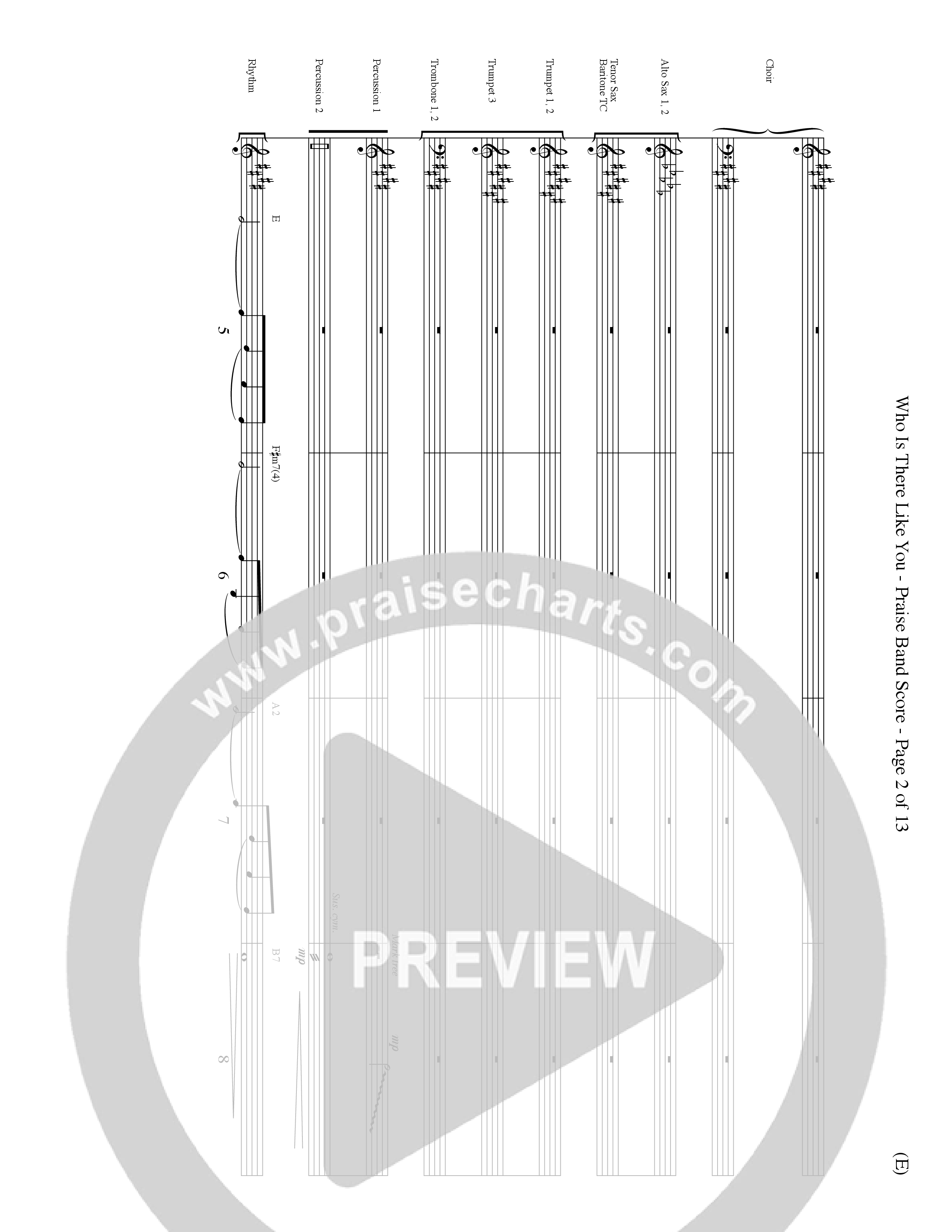 Who is There Like You (Choral Anthem SATB) Conductor's Score (Word Music Choral / Orch. Lee Marcum)