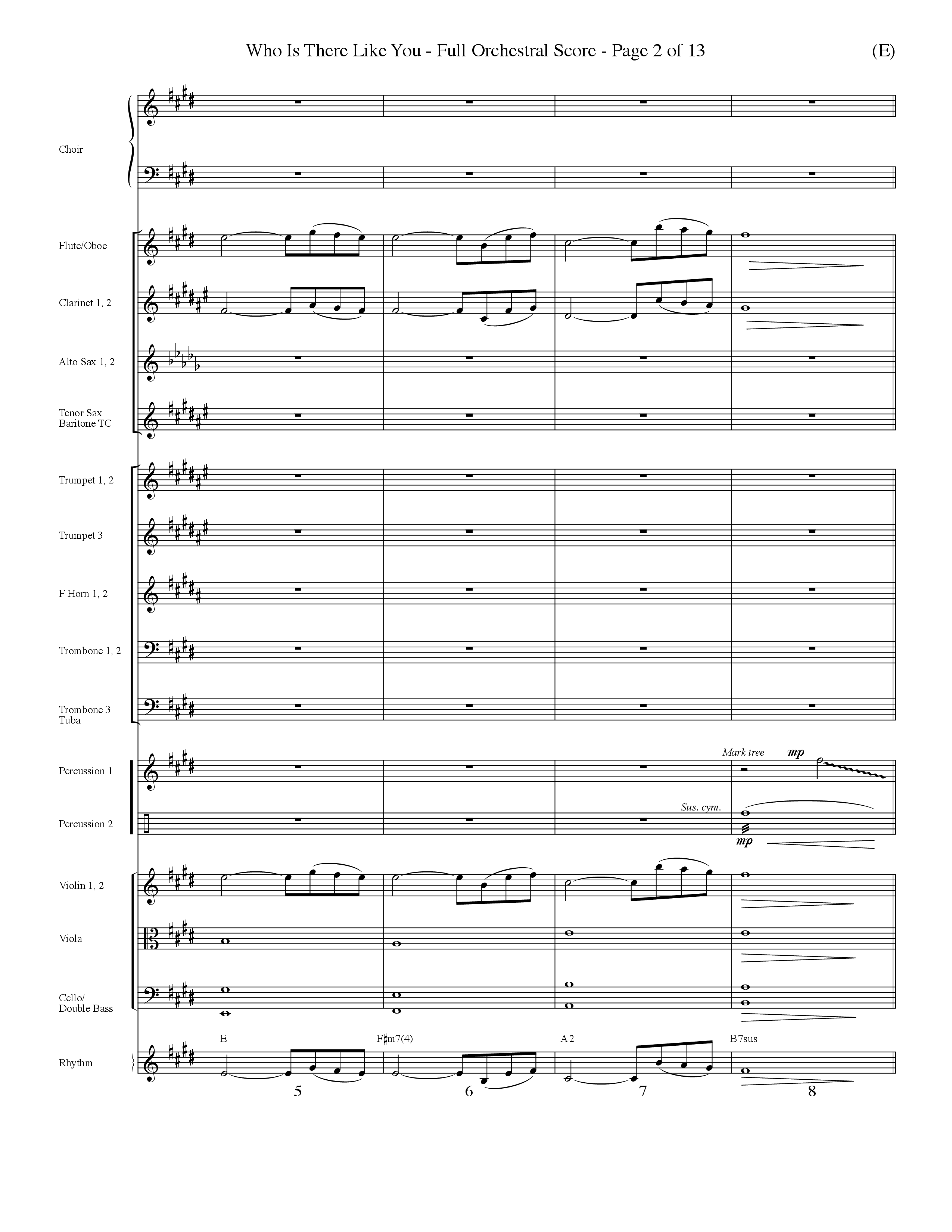 Who is There Like You (Choral Anthem SATB) Conductor's Score (Word Music Choral / Orch. Lee Marcum)