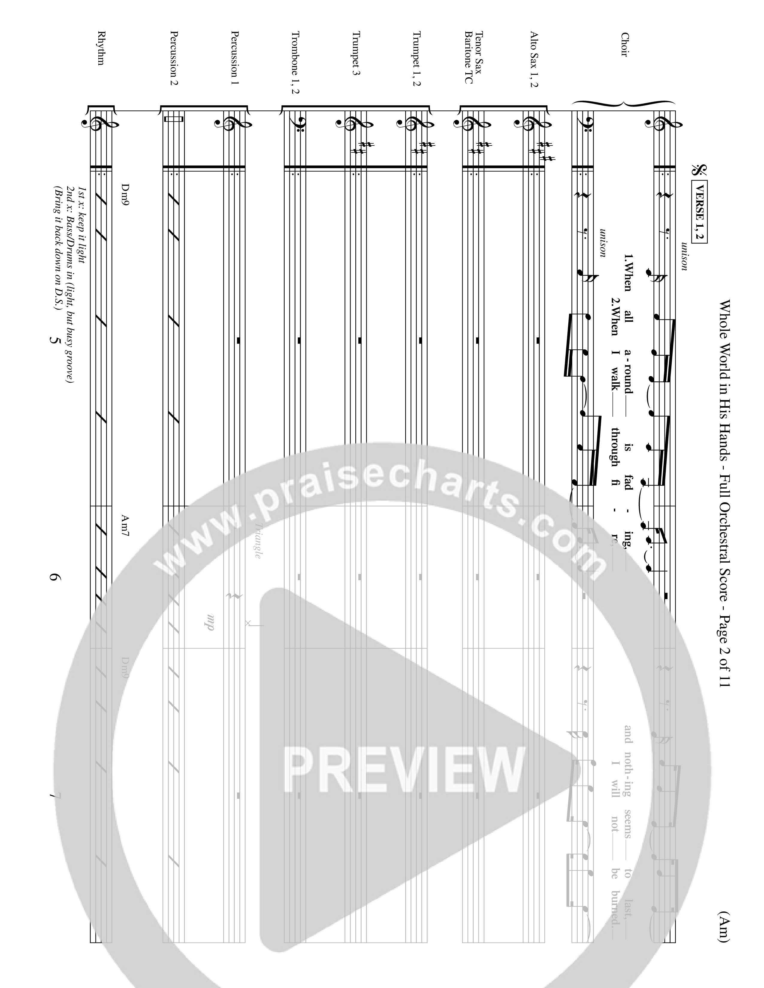 Whole World In His Hands (Choral Anthem SATB) Conductor's Score (Word Music Choral / Arr. David Shipps)
