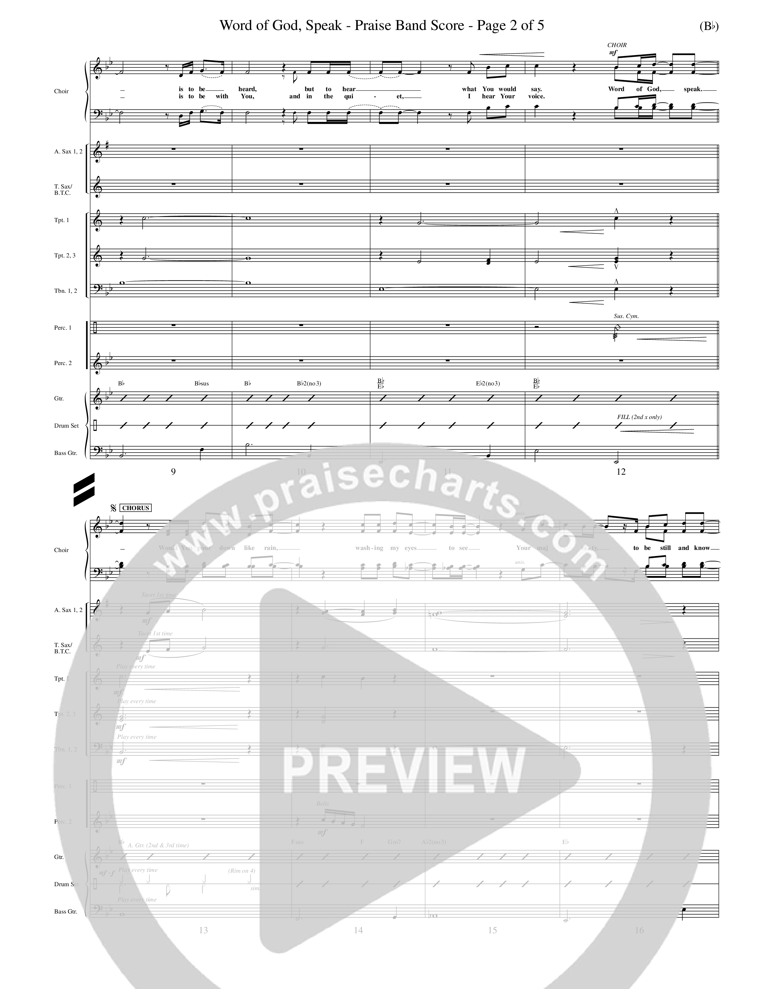 Word Of God Speak (Choral Anthem SATB) Conductor's Score (Word Music Choral / Orch. Scott Harris)