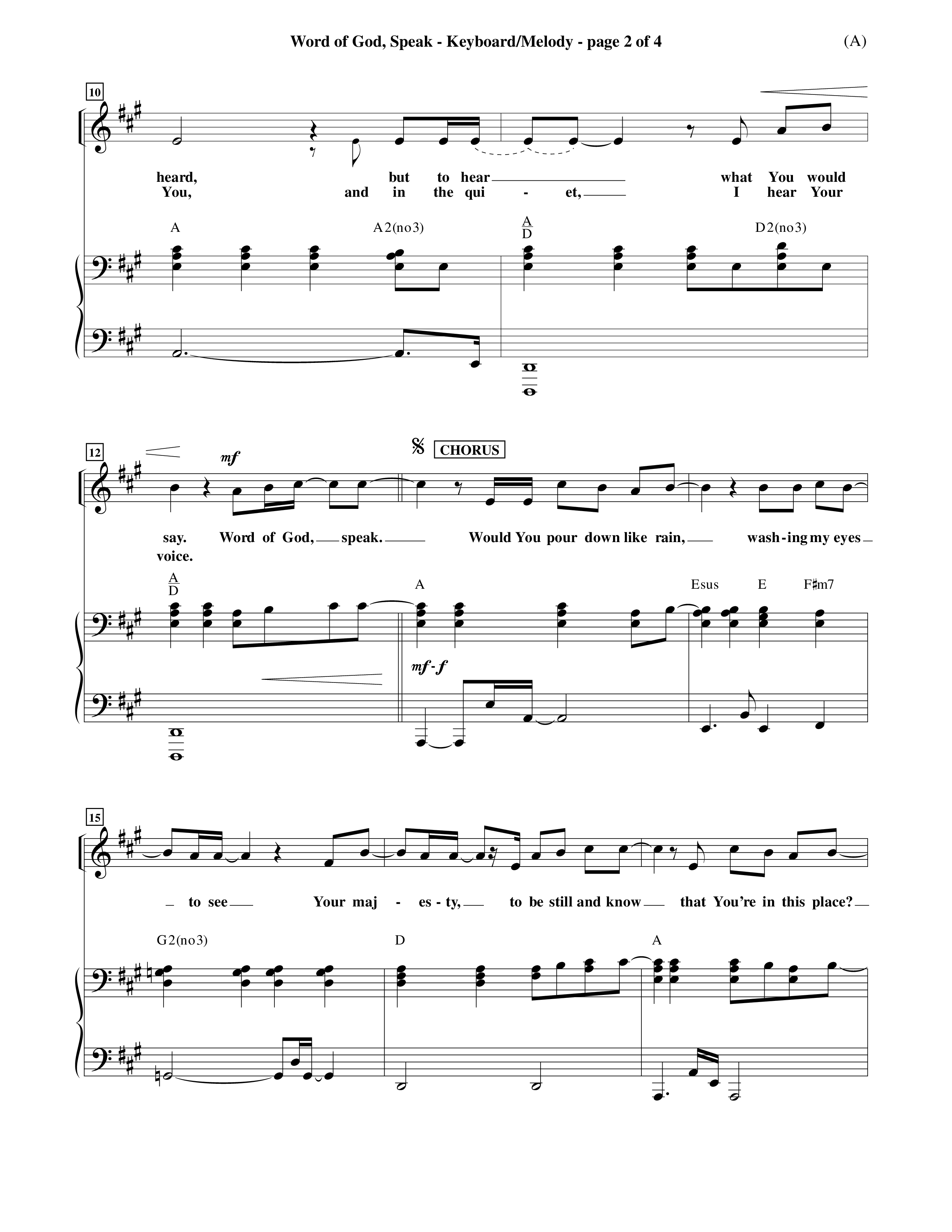 Word Of God Speak (Choral Anthem SATB) Piano/Vocal (Word Music Choral / Orch. Scott Harris)