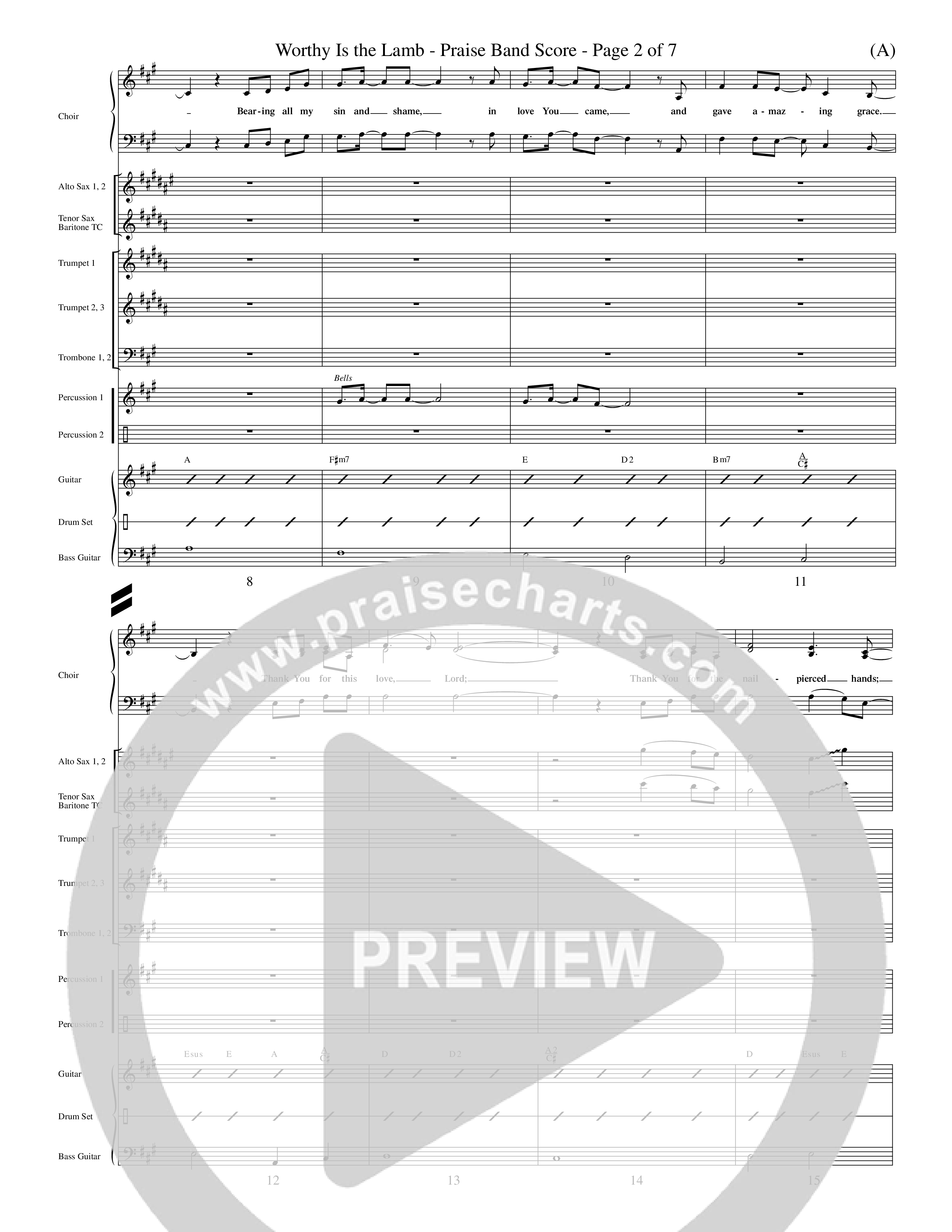 Worthy Is The Lamb (Choral Anthem SATB) Conductor's Score (Word Music Choral / Orch. Dave Williamson)
