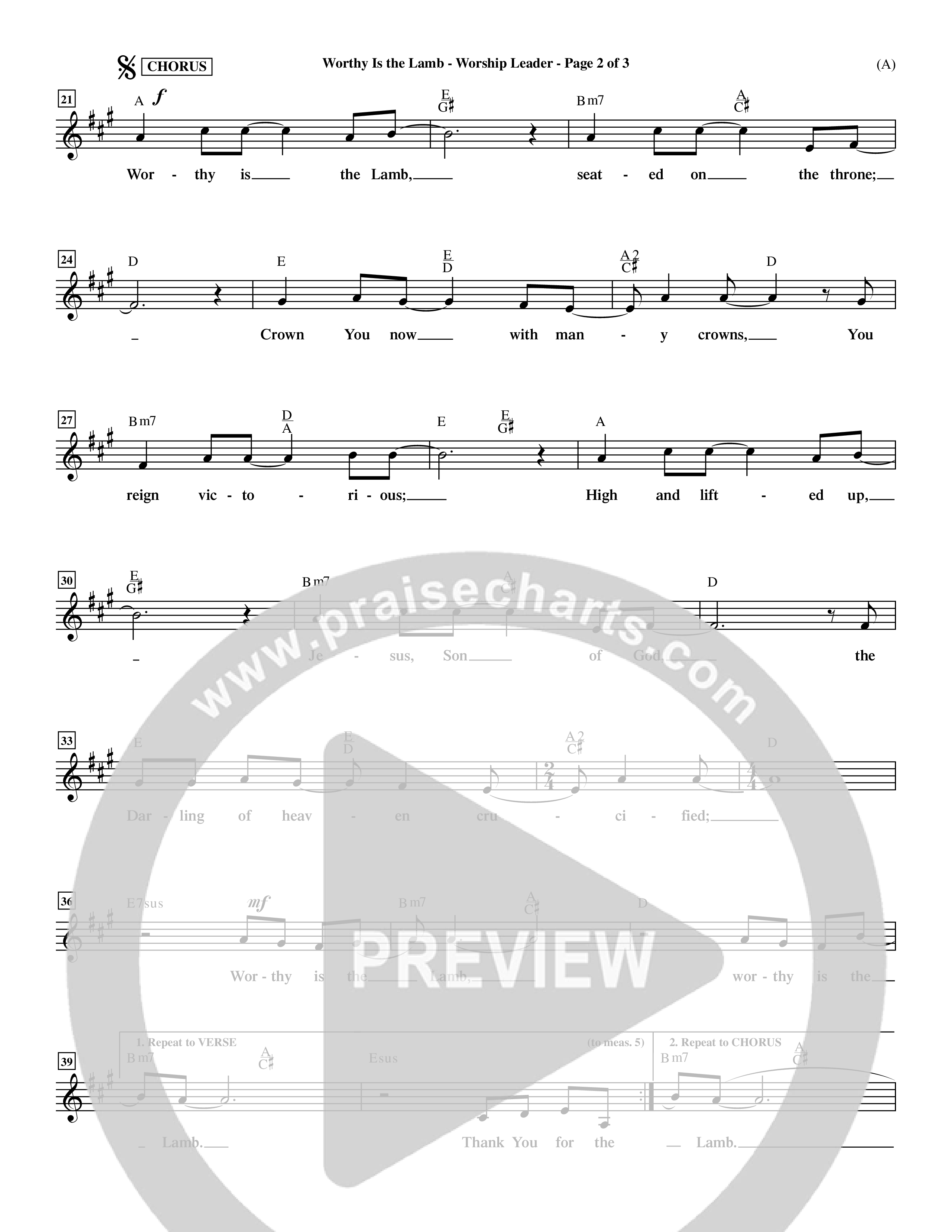 Worthy Is The Lamb (Choral Anthem SATB) Rhythm Pack (Word Music Choral / Orch. Dave Williamson)