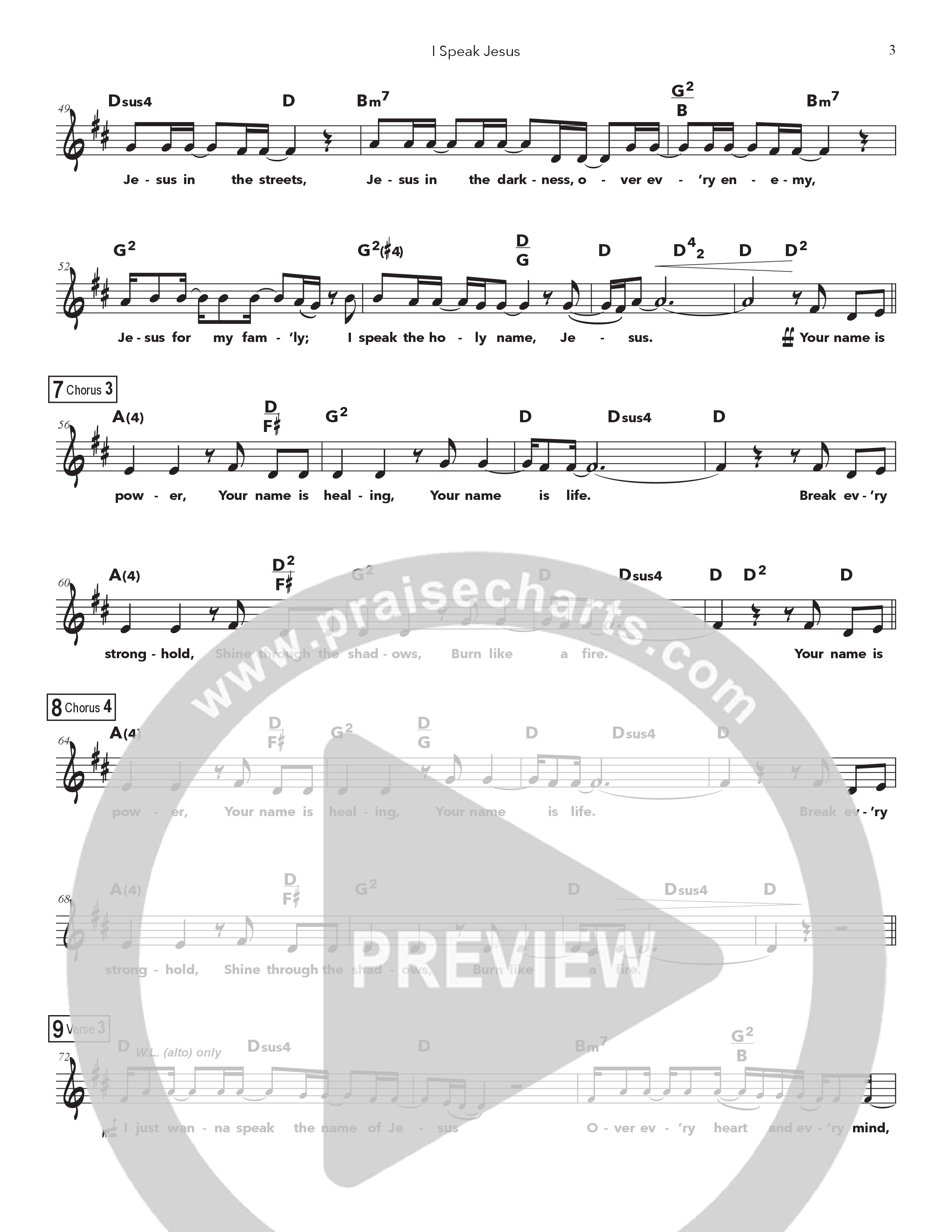 I Speak Jesus (Kids) Lead Sheet Melody (Doorpost Kids Worship / Dave and Jess Ray)