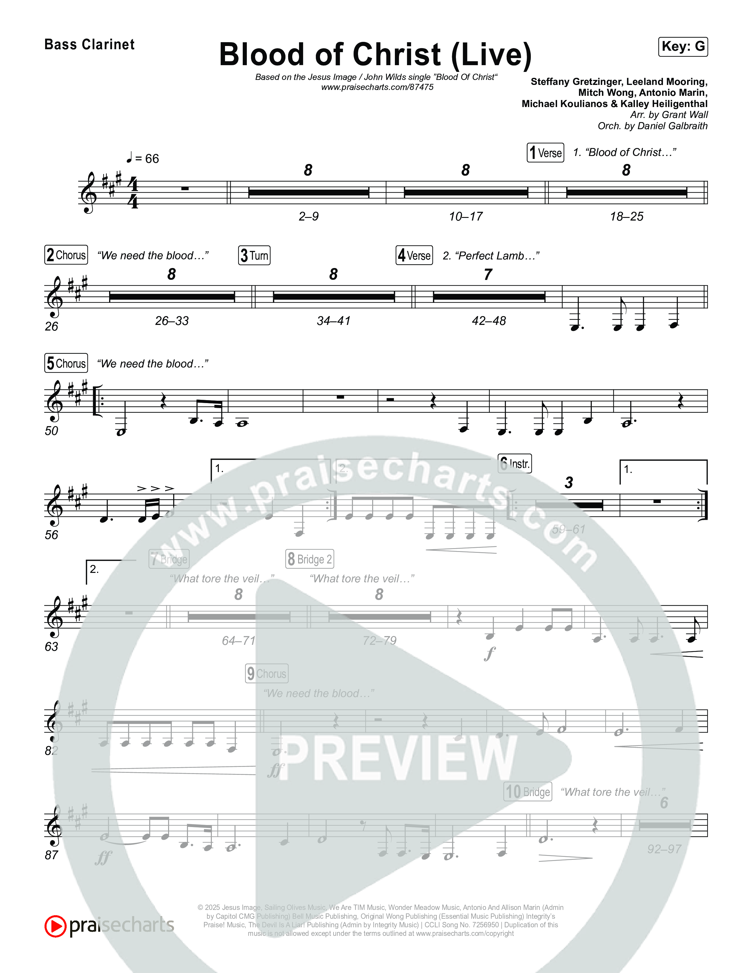 Blood Of Christ (Live) Bass Clarinet (Jesus Image / John Wilds)