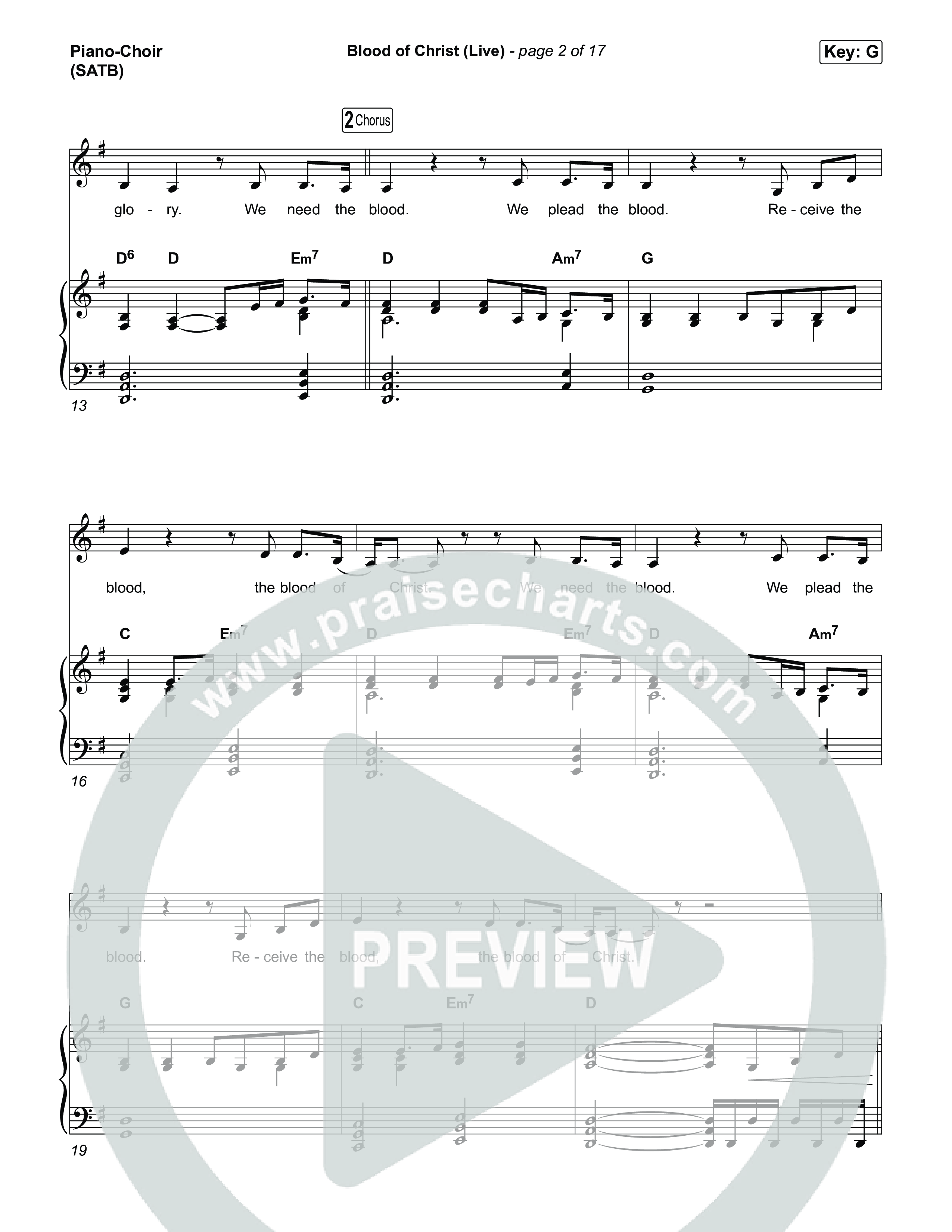 Blood Of Christ (Live) Piano/Vocal Pack (Jesus Image / John Wilds)