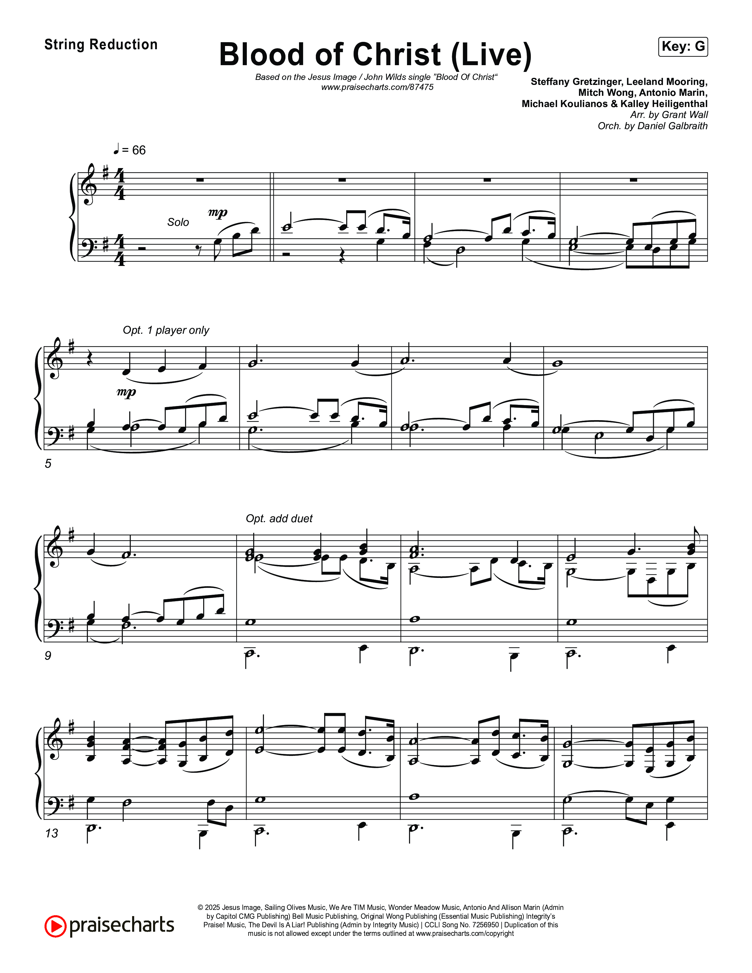 Blood Of Christ (Live) String Reduction (Jesus Image / John Wilds)