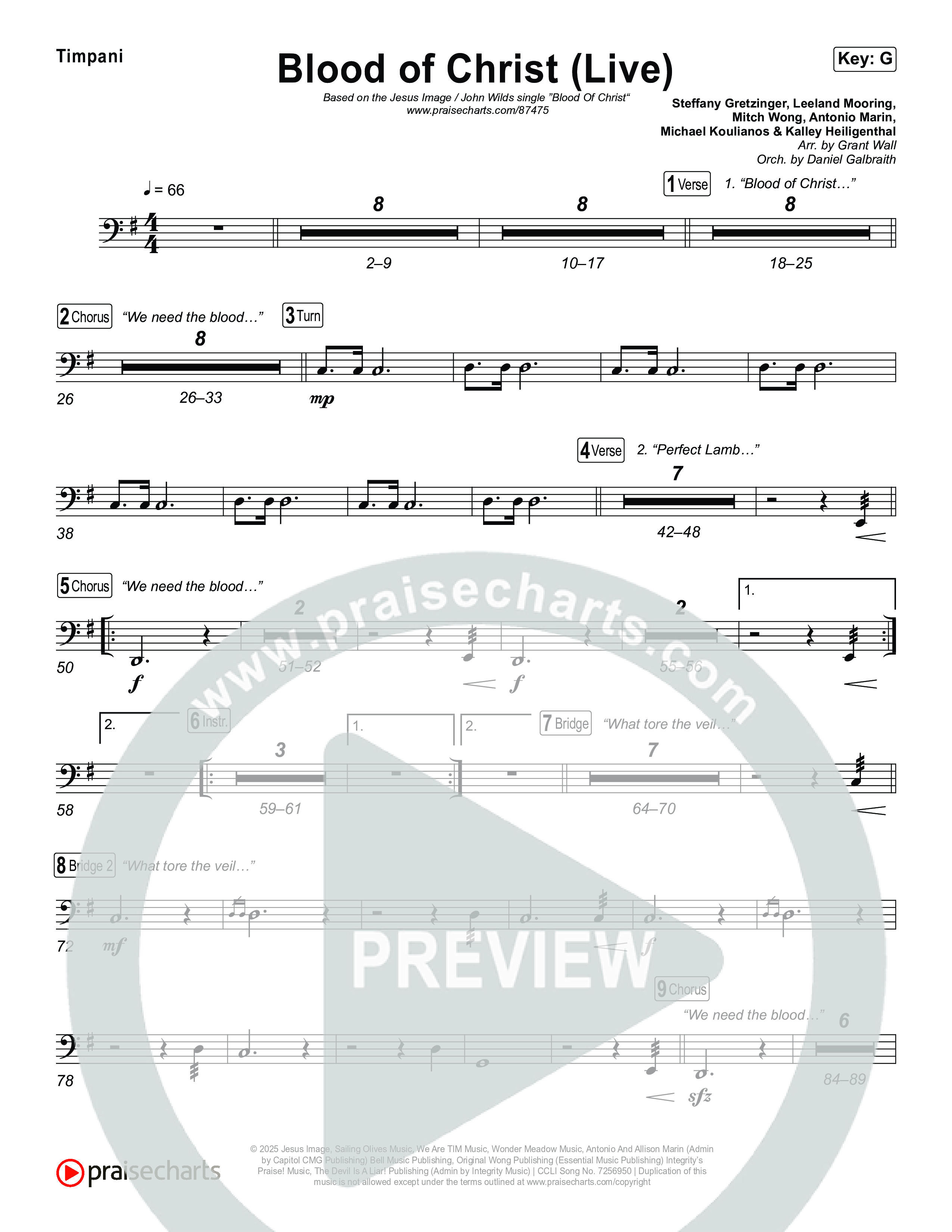 Blood Of Christ (Live) Timpani (Jesus Image / John Wilds)