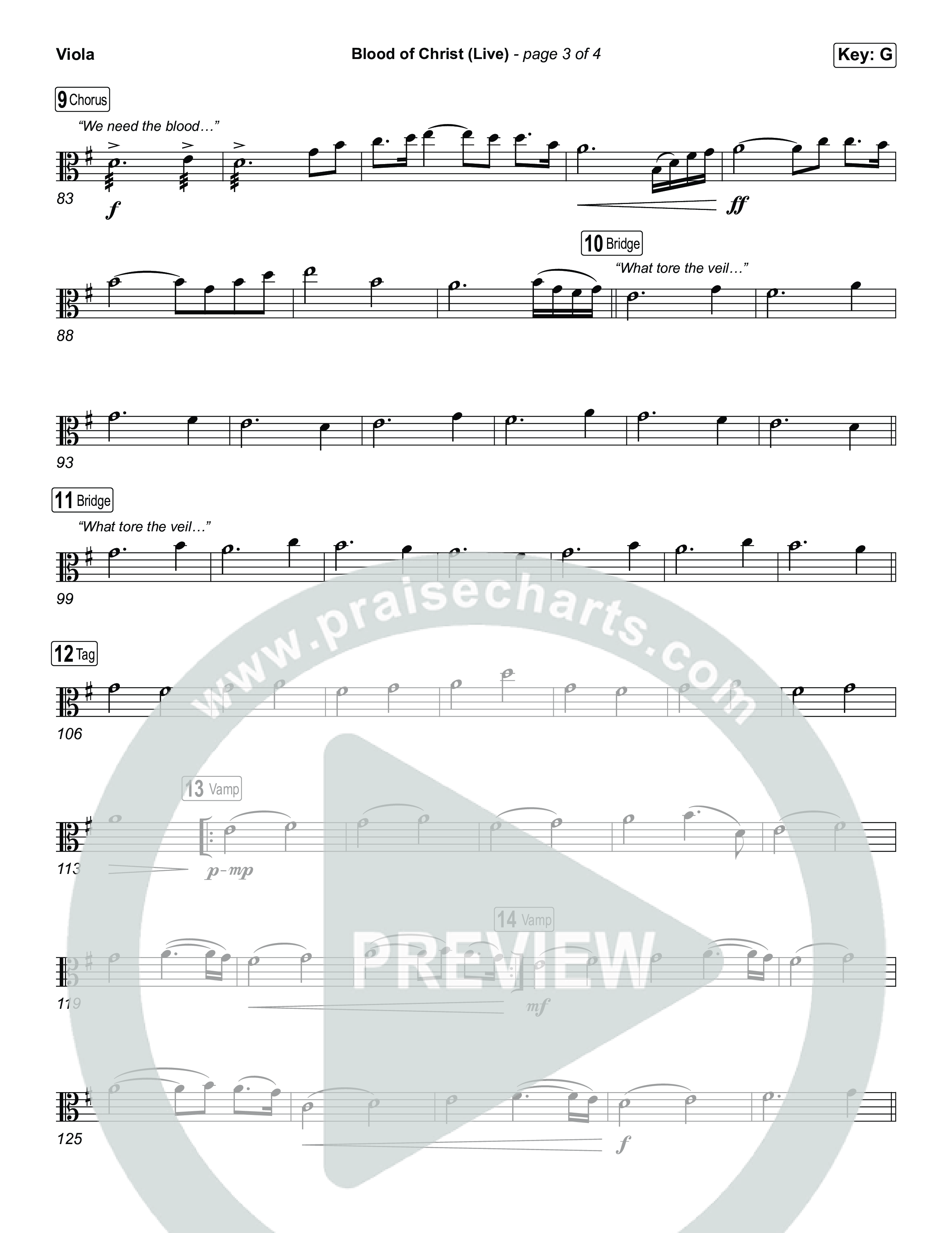 Blood Of Christ (Live) Viola (Jesus Image / John Wilds)