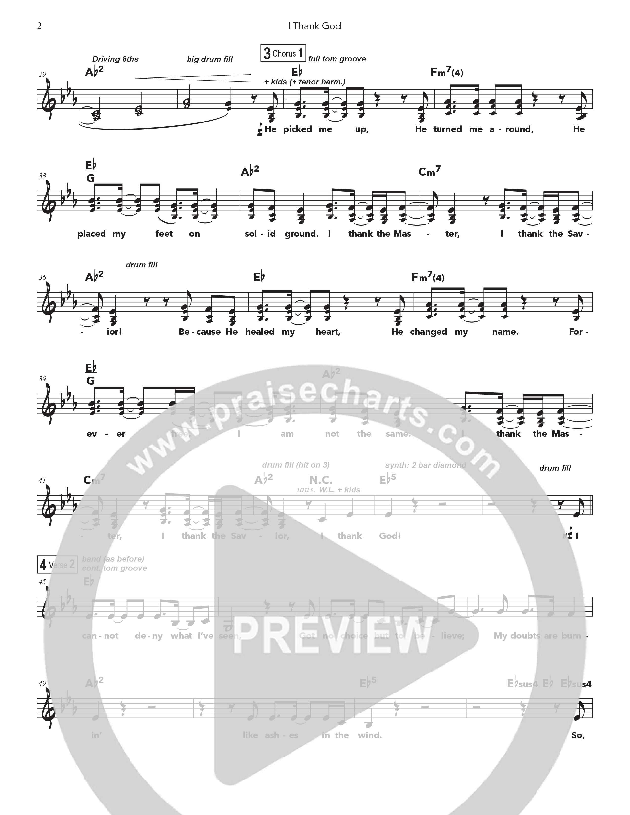 I Thank God (Kids) Piano/Vocal Pack (Doorpost Songs / Dave and Jess Ray)