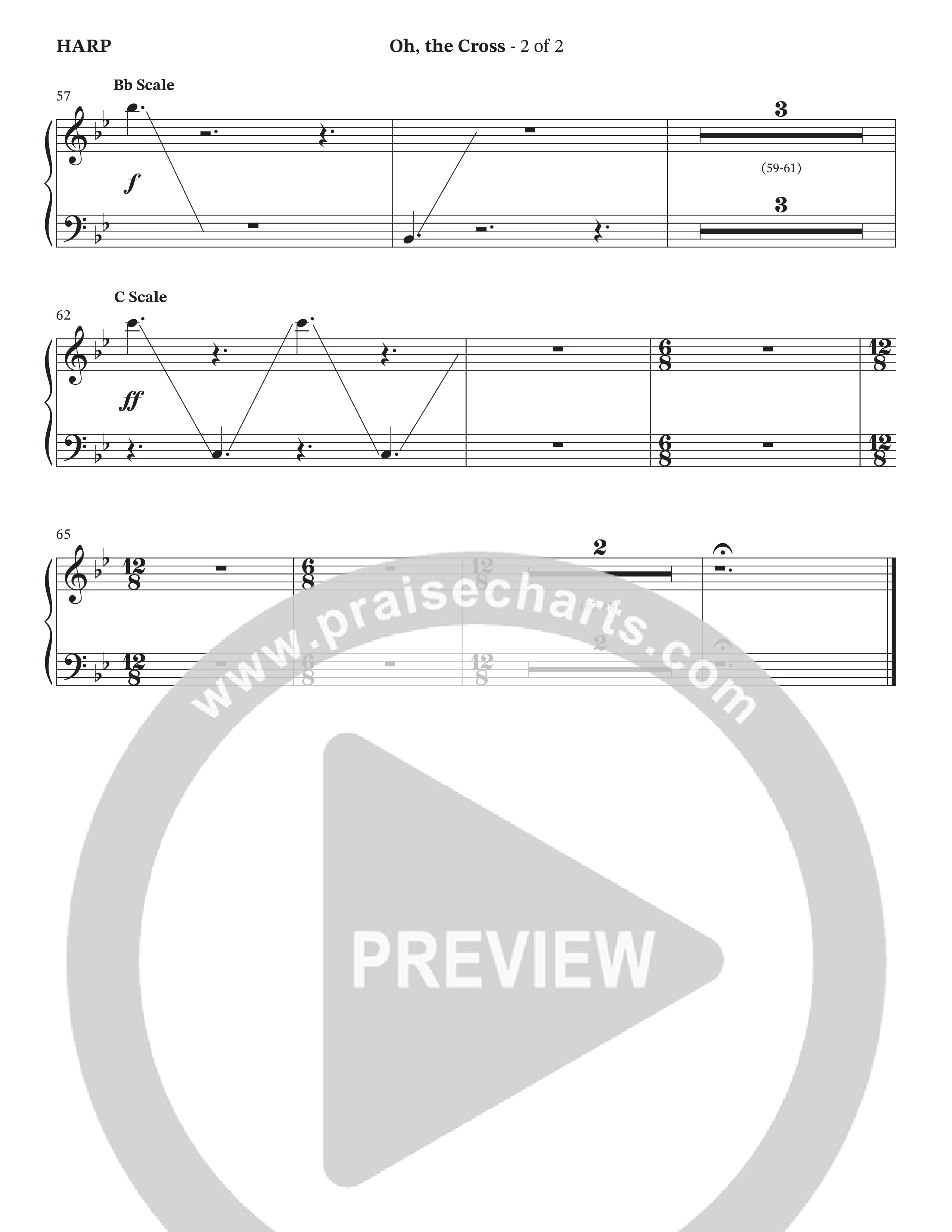 Oh The Cross (Choral Anthem SATB) Harp (The Brooklyn Tabernacle Choir / Arr. Carol Cymbala / Orch. Jason Michael Webb)