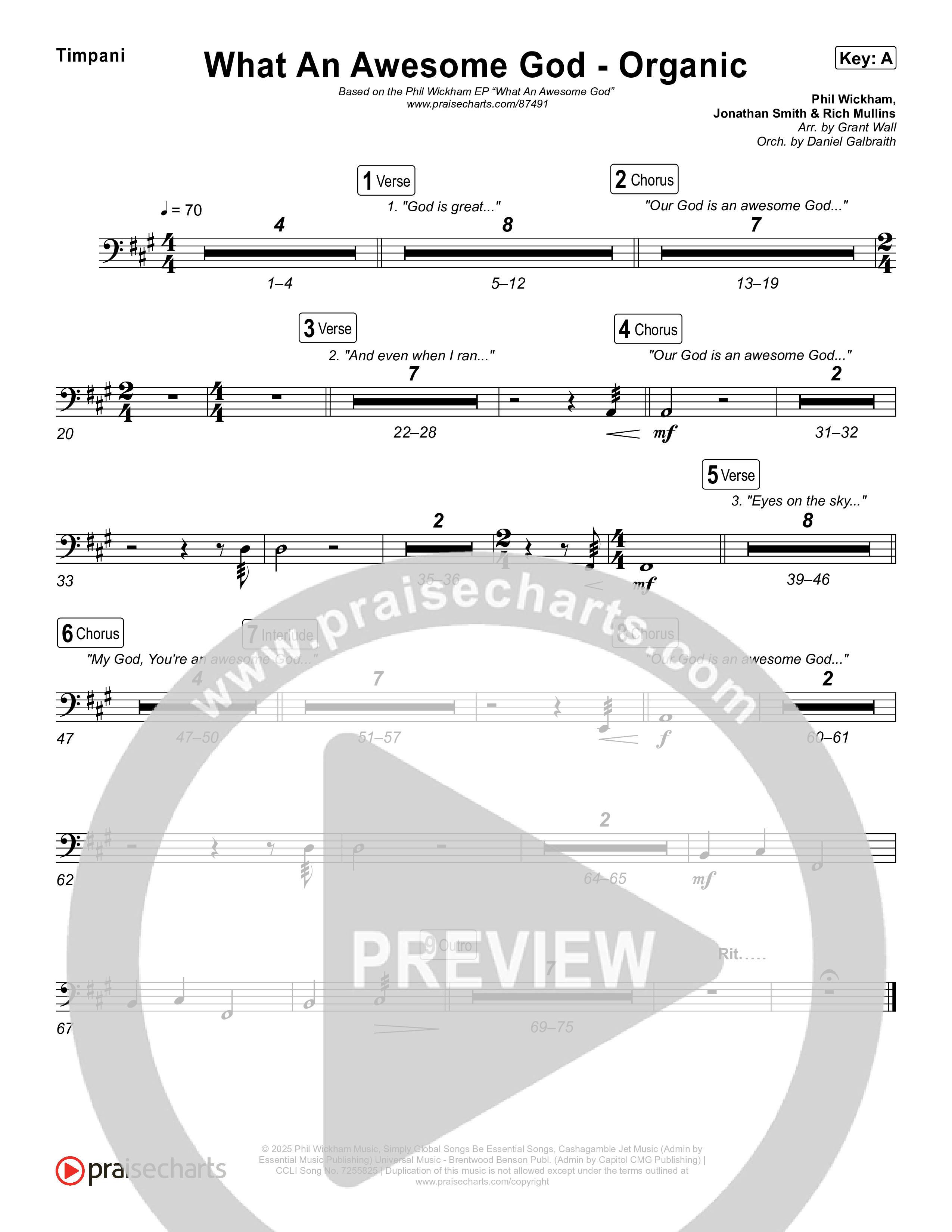 What An Awesome God (Organic) Timpani (Phil Wickham)