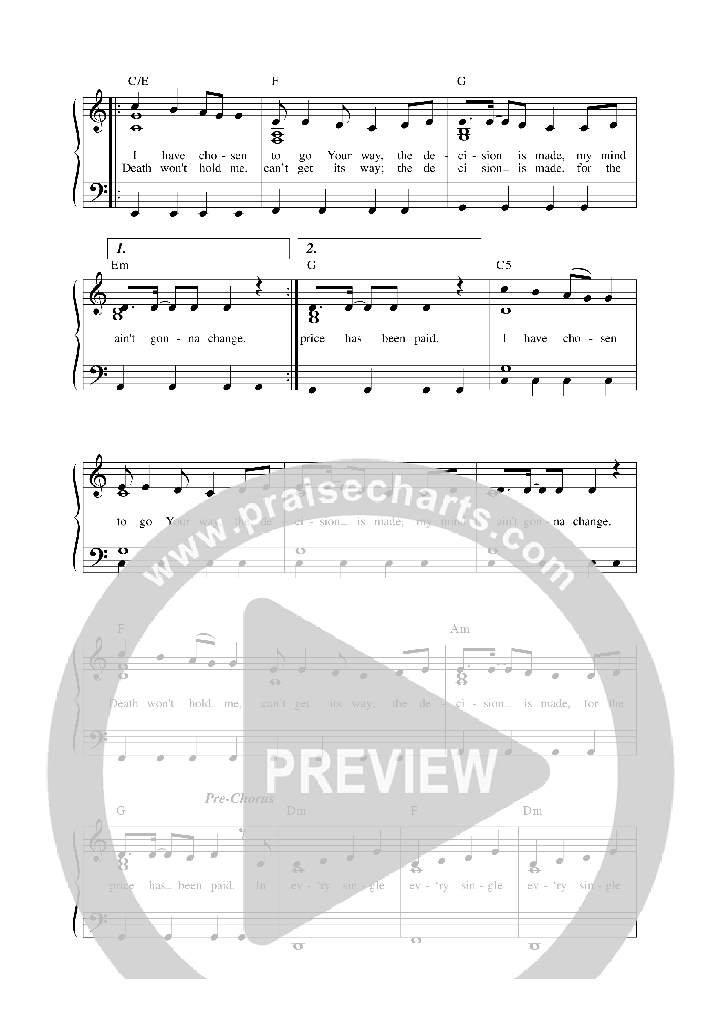Go Your Way Lead Sheet Melody (Life Worship)