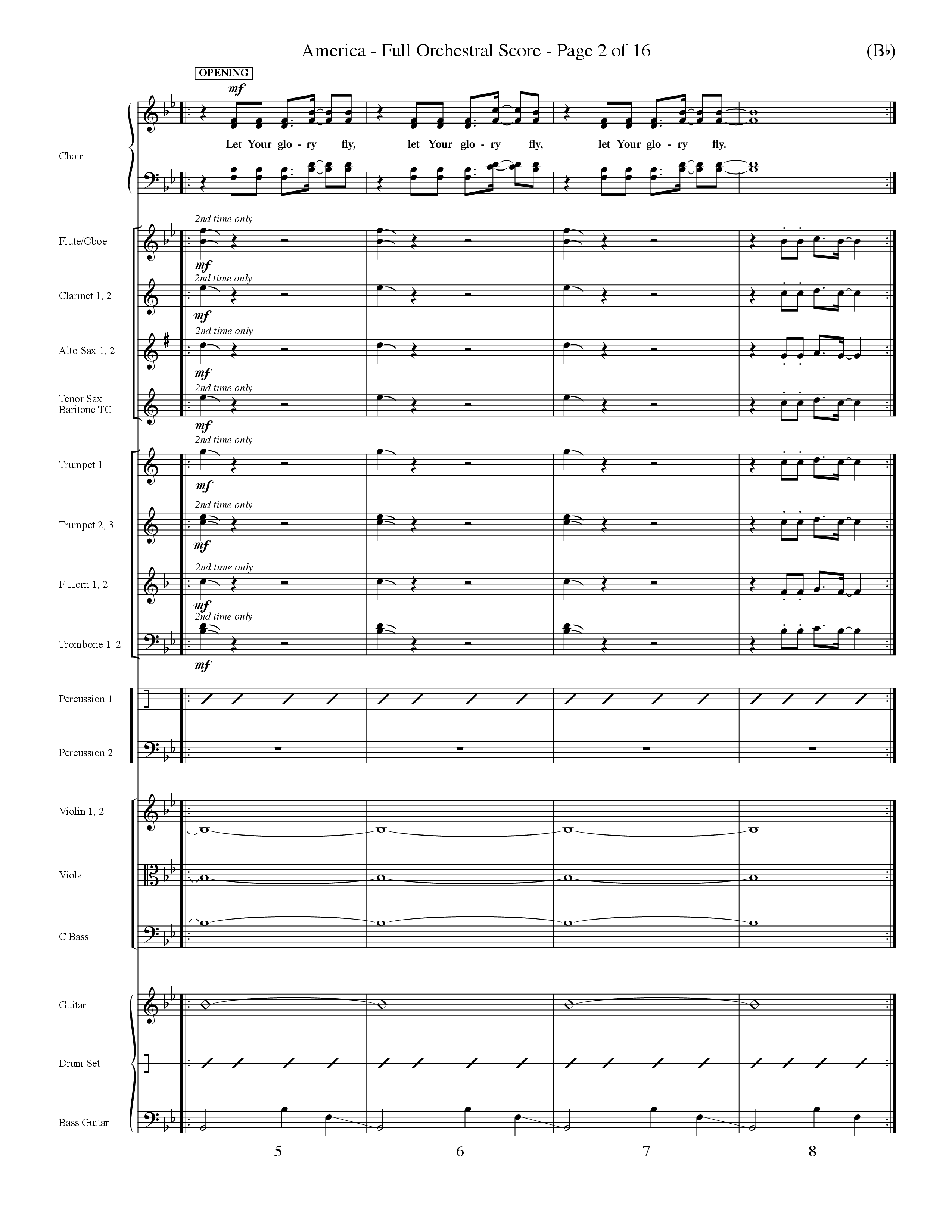 America (Choral Anthem SATB) Conductor's Score (Word Music Choral / Orch. Dave Williamson)
