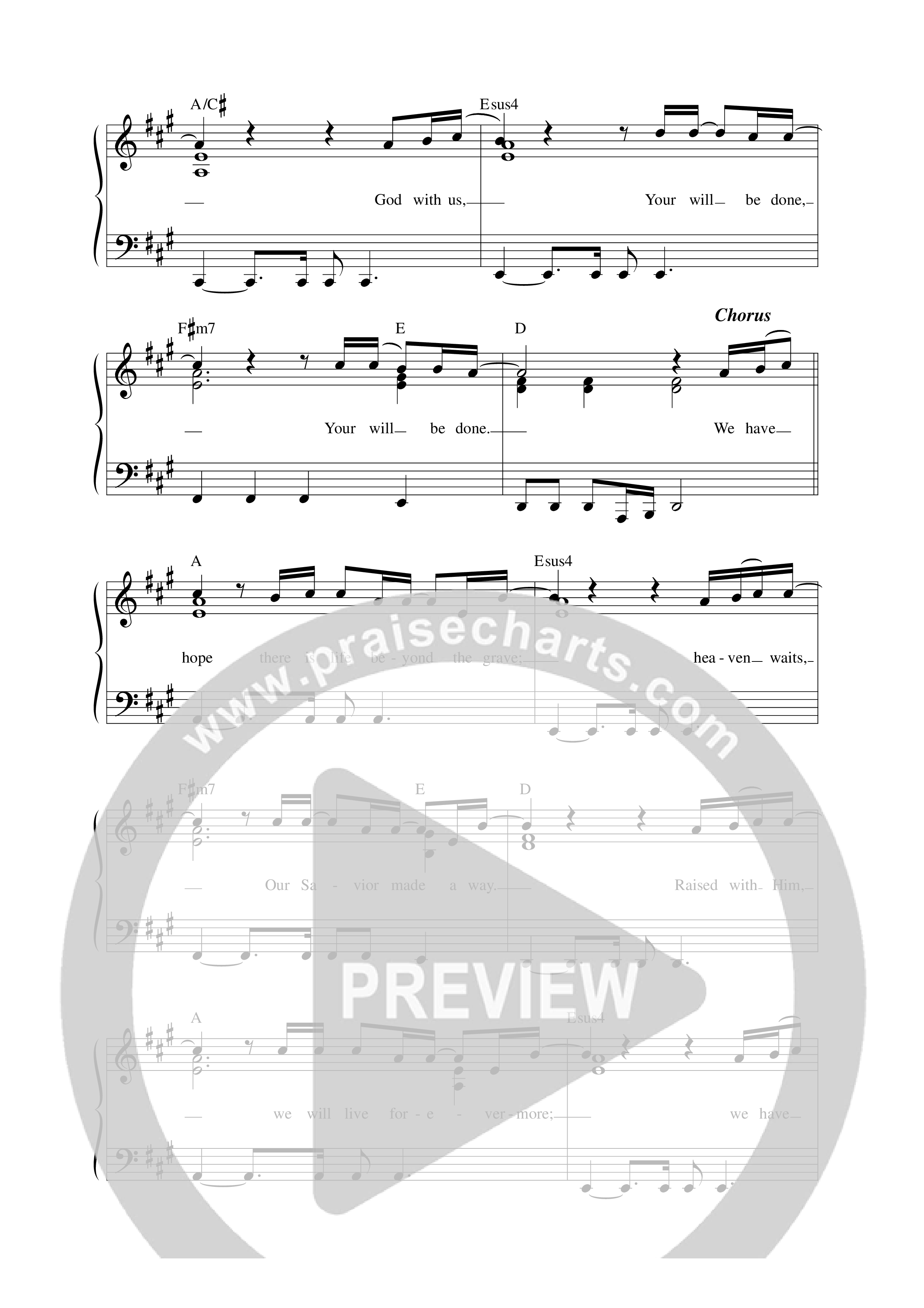We Have Hope Lead Sheet Melody (Anchor Hymns)