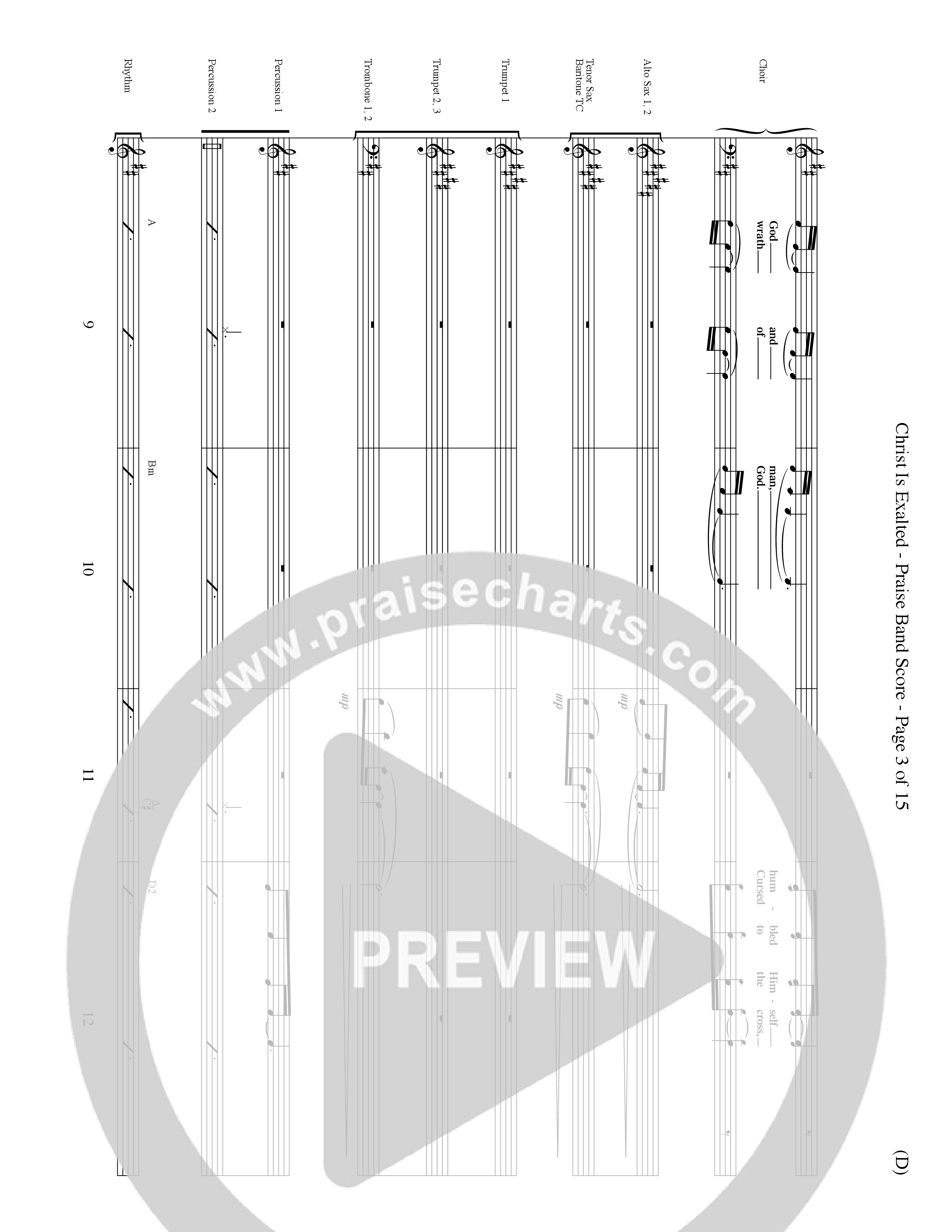 Christ Is Exalted (Choral Anthem SATB) Conductor's Score (Word Music Choral / Orch. David Shipps)