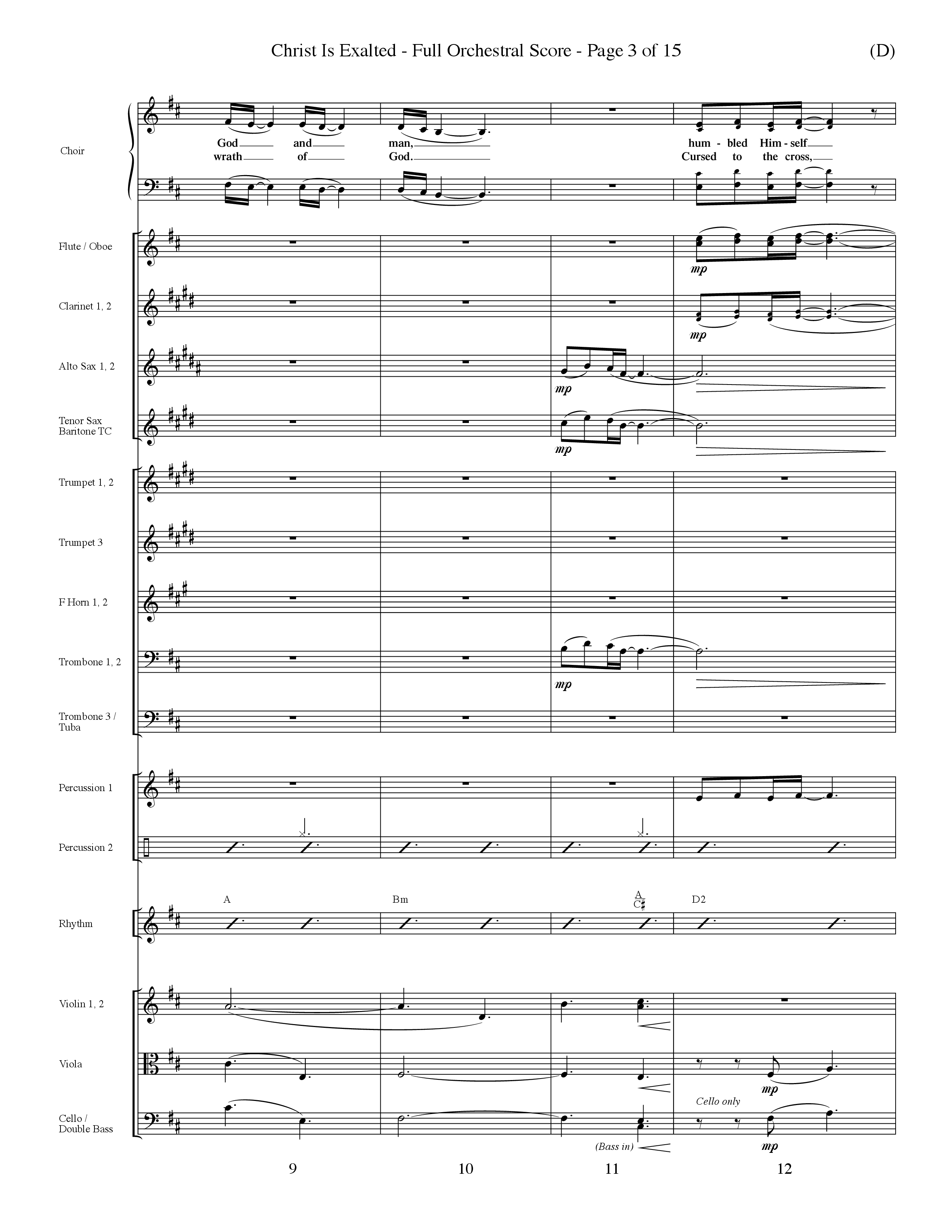 Christ Is Exalted (Choral Anthem SATB) Conductor's Score (Word Music Choral / Orch. David Shipps)