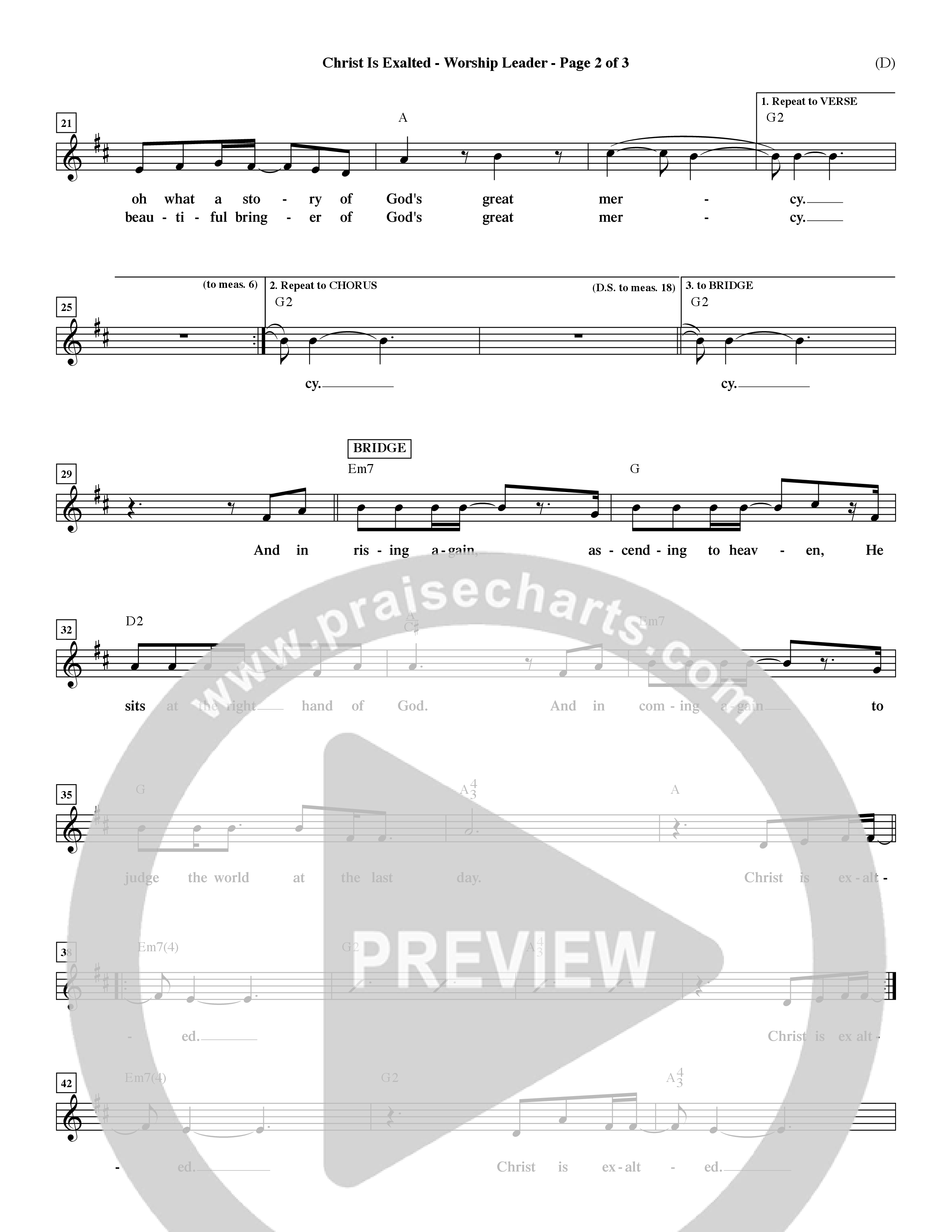 Christ Is Exalted (Choral Anthem SATB) Rhythm Pack (Word Music Choral / Orch. David Shipps)